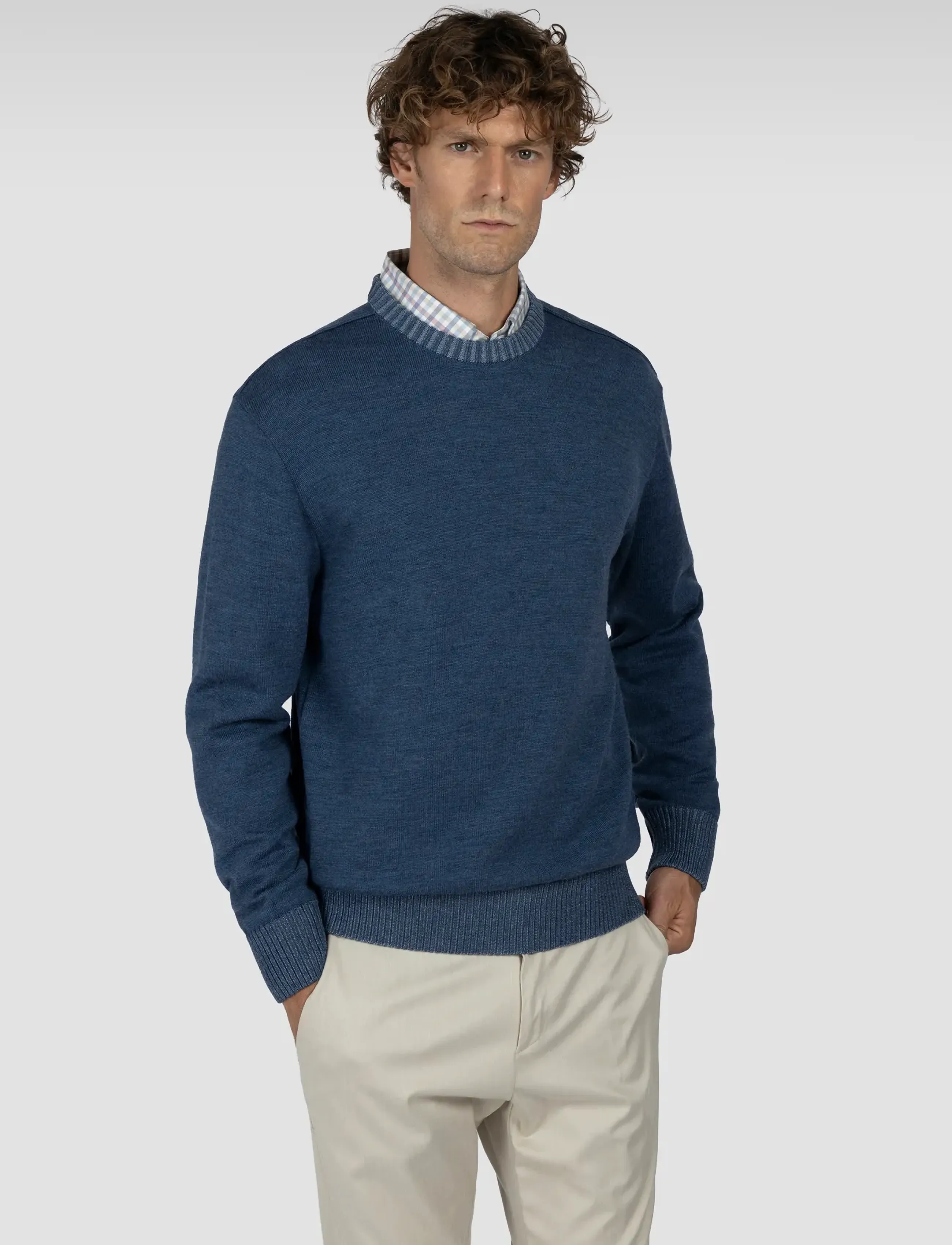 PAUL & SHARK Men's Knitted Wool Roundneck Sweater stickade tröjor – bild 2