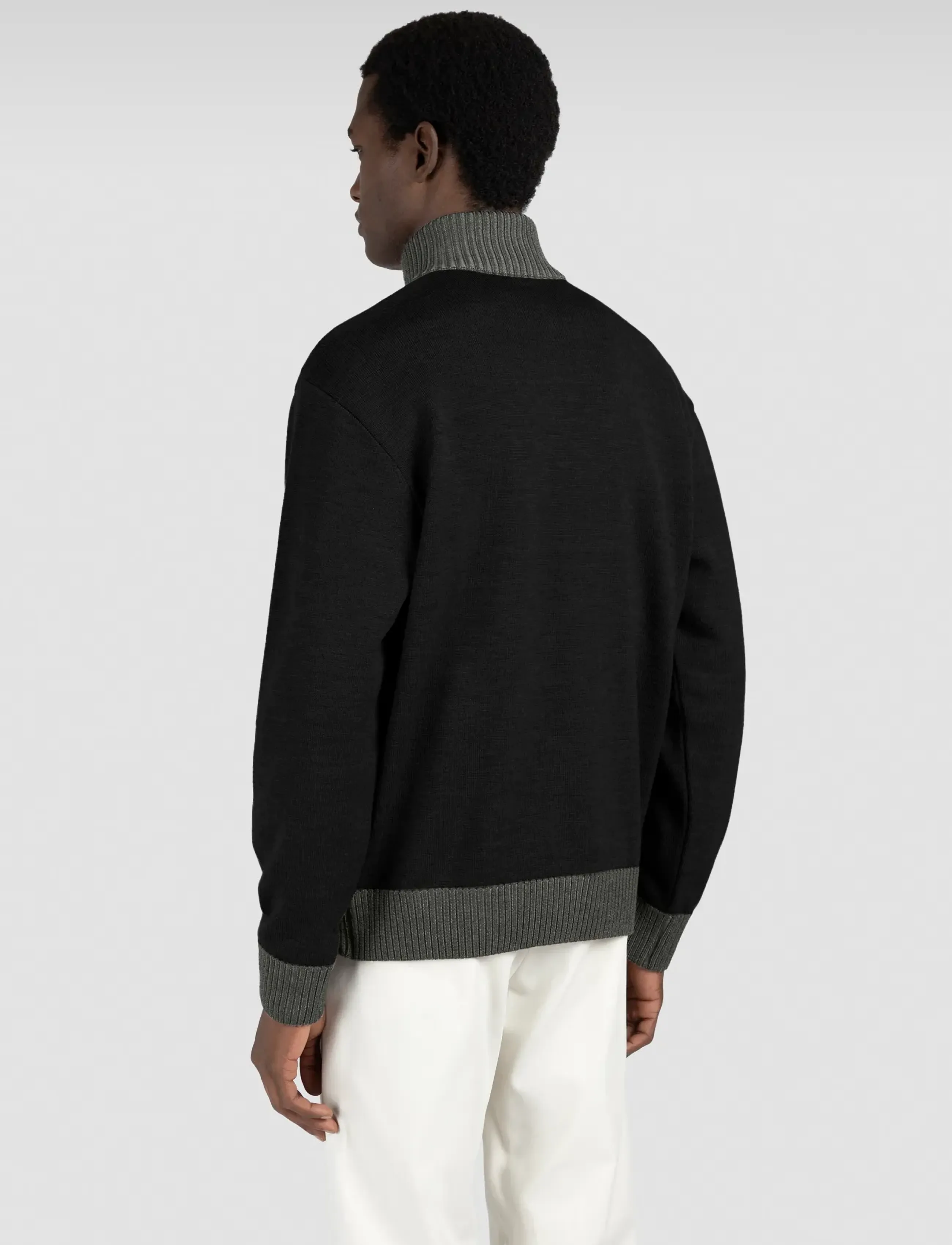 PAUL & SHARK Men's Knitted Wool Zipped Sweater stickade tröjor – bild 2