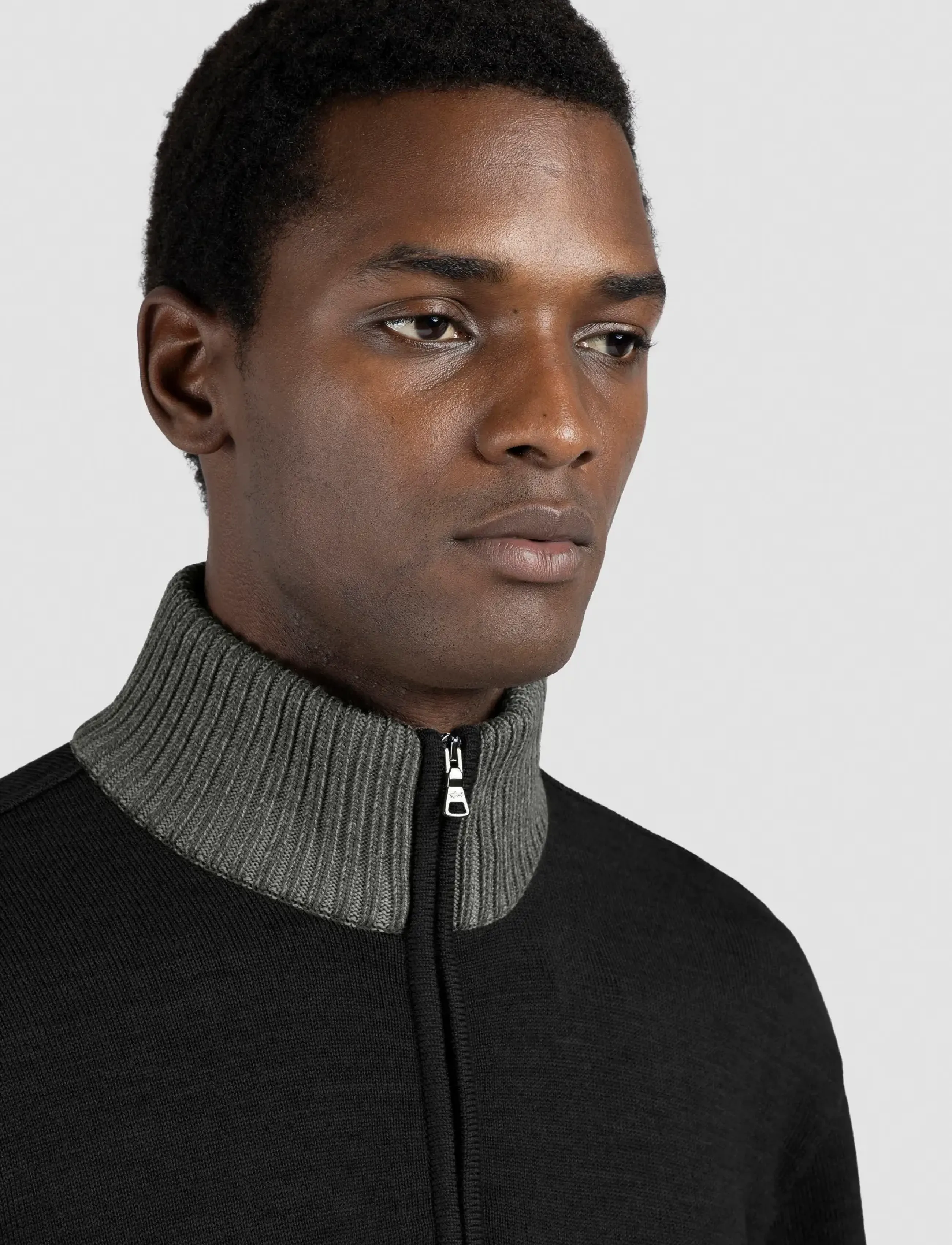 PAUL & SHARK Men's Knitted Wool Zipped Sweater stickade tröjor – bild 3