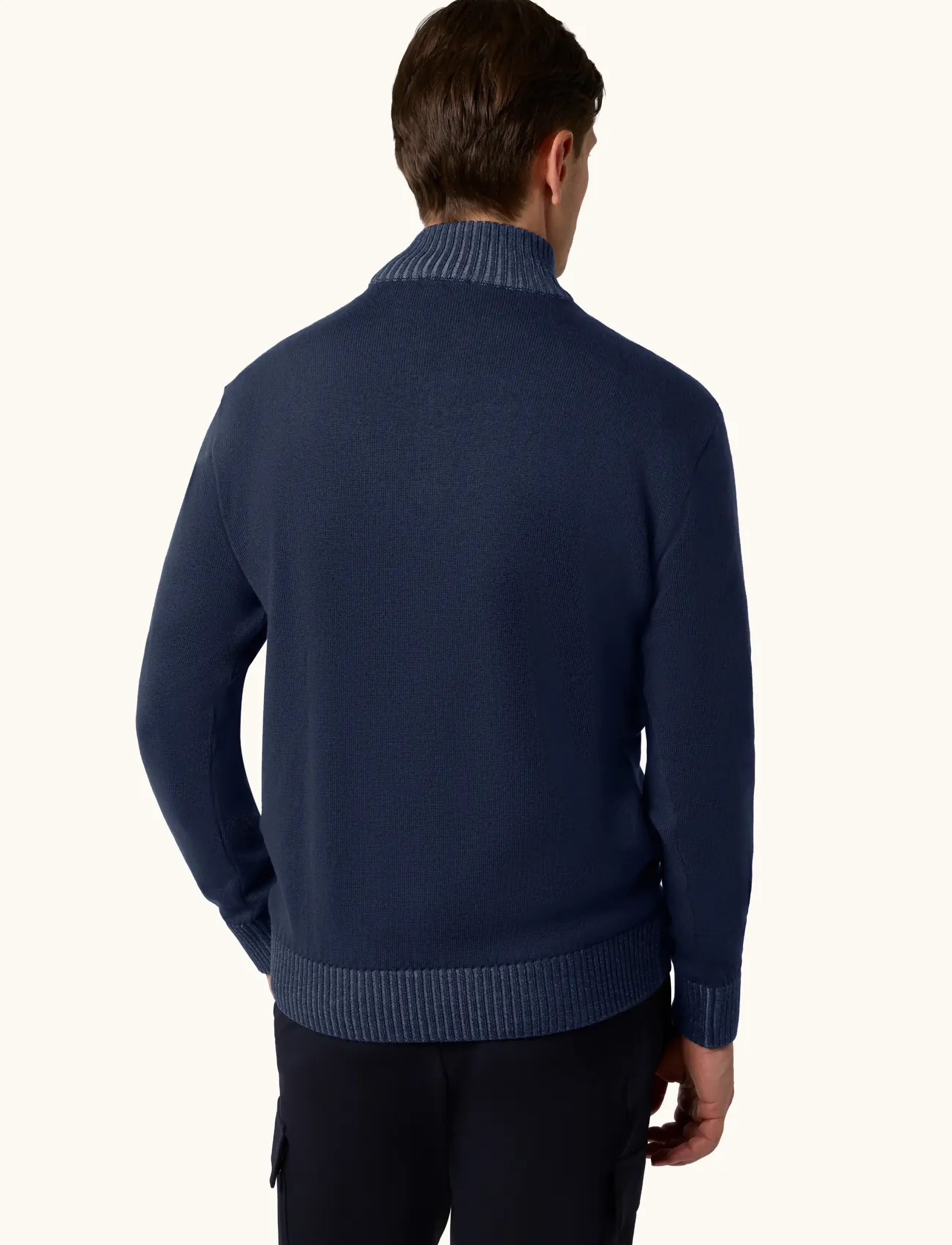 PAUL & SHARK Men's Knitted Wool Zipped Sweater stickade tröjor – bild 3