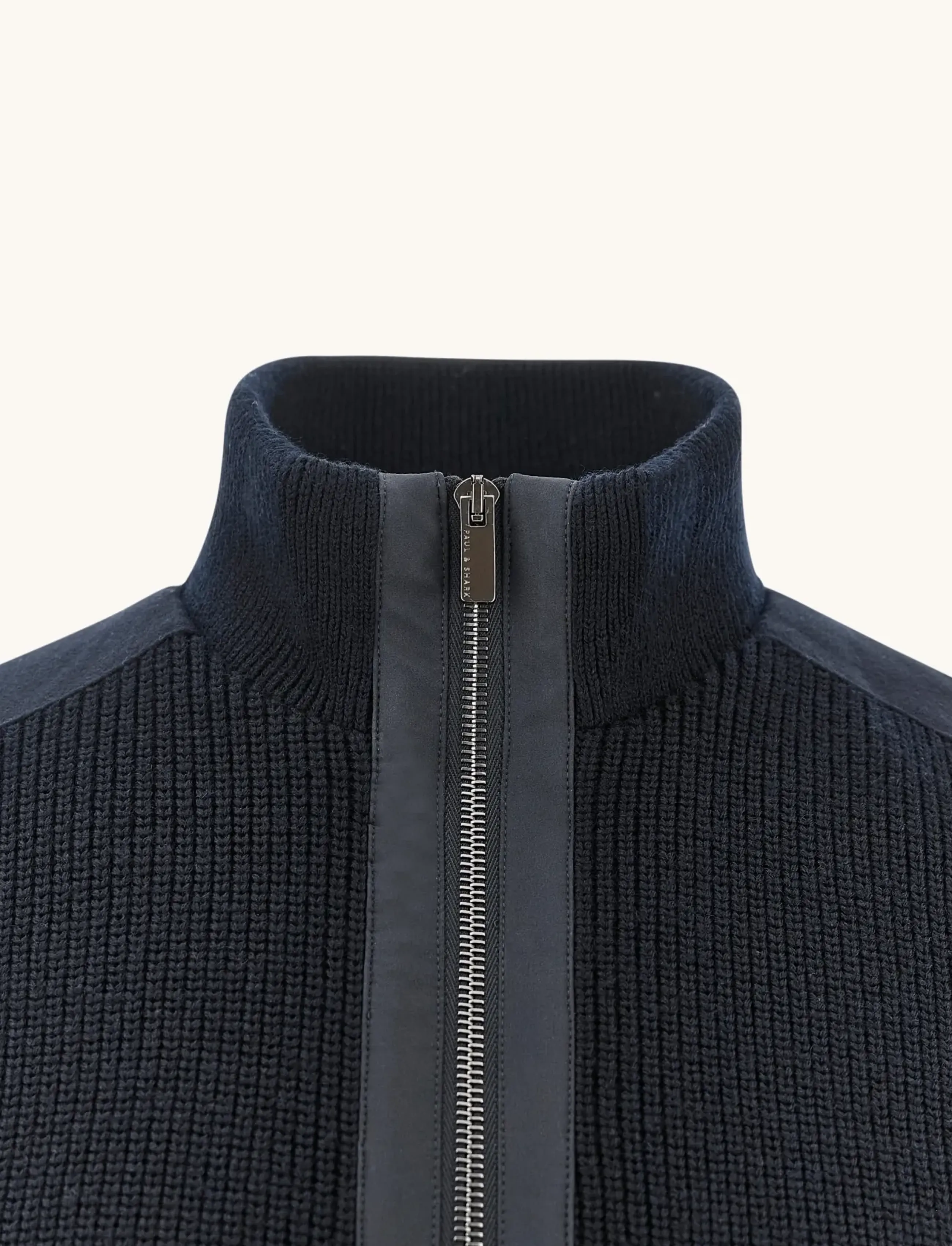 Paul & Shark - MEN'S KNITTED WOOL ZIPPED SWEATER - blue - 5