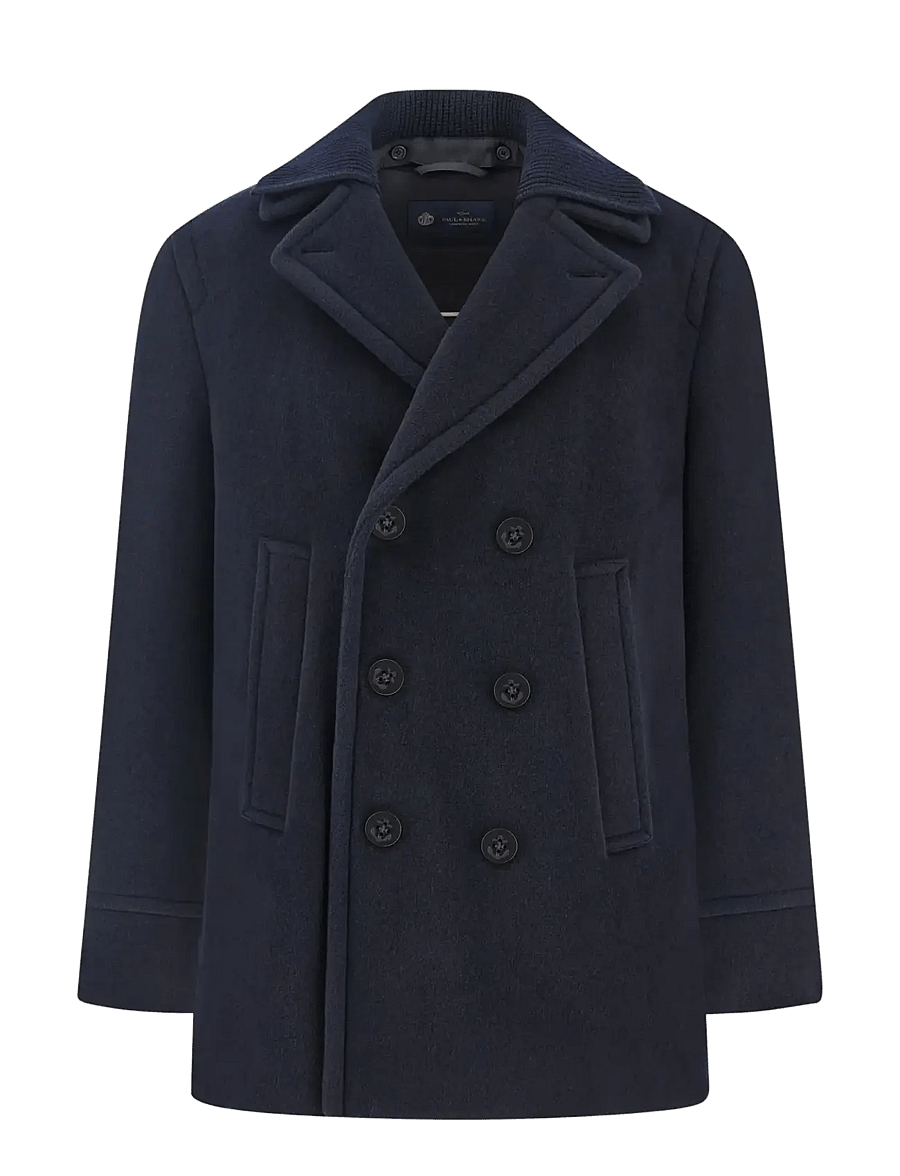 Paul & Shark - MAN'S PEACOAT C.W. WOOL - winter jackets - blue navy - 1