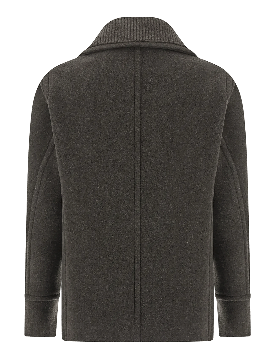 Paul & Shark - MAN'S PEACOAT C.W. WOOL - vinterjackor - brown - 2