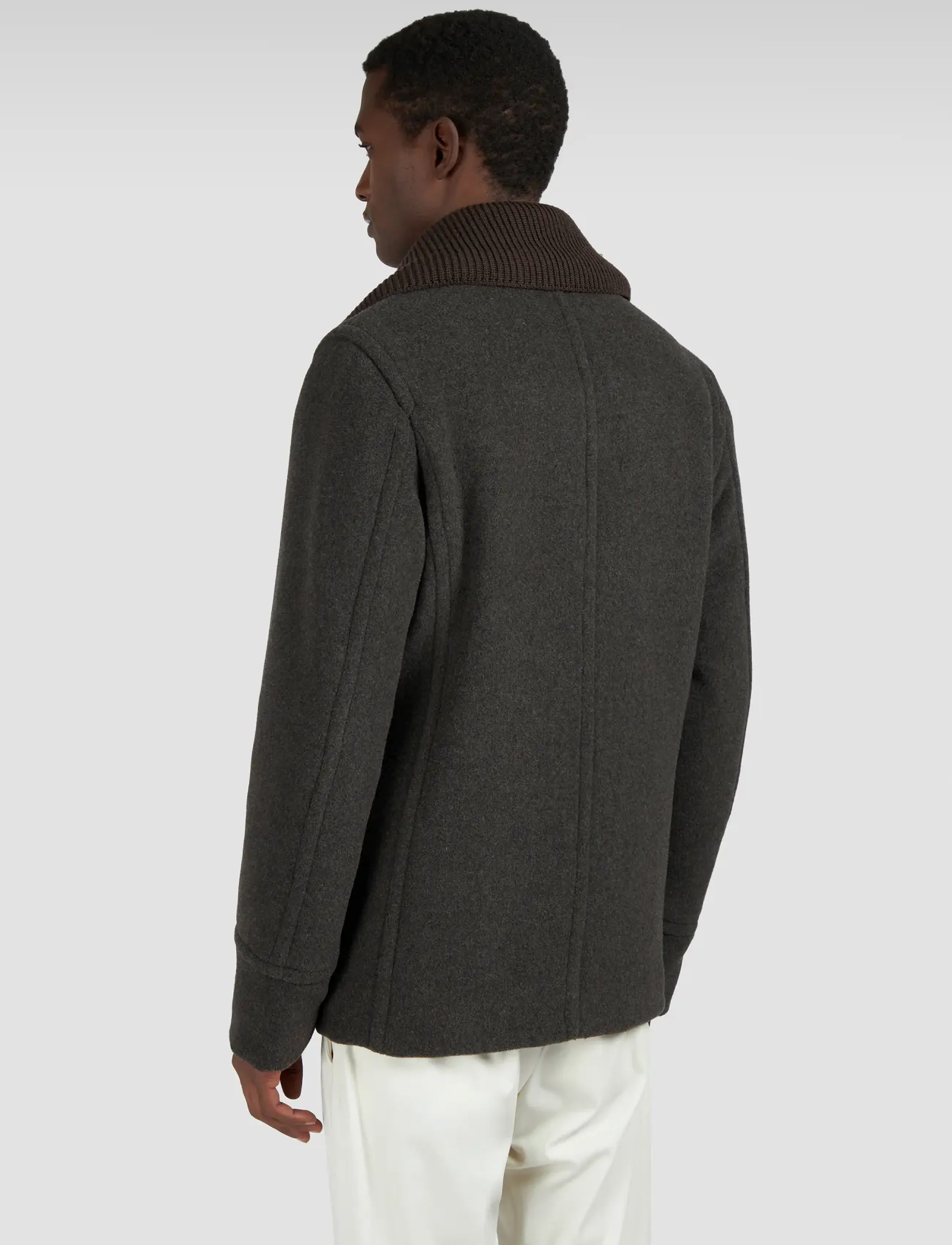 Paul & Shark - MAN'S PEACOAT C.W. WOOL - brown - 5