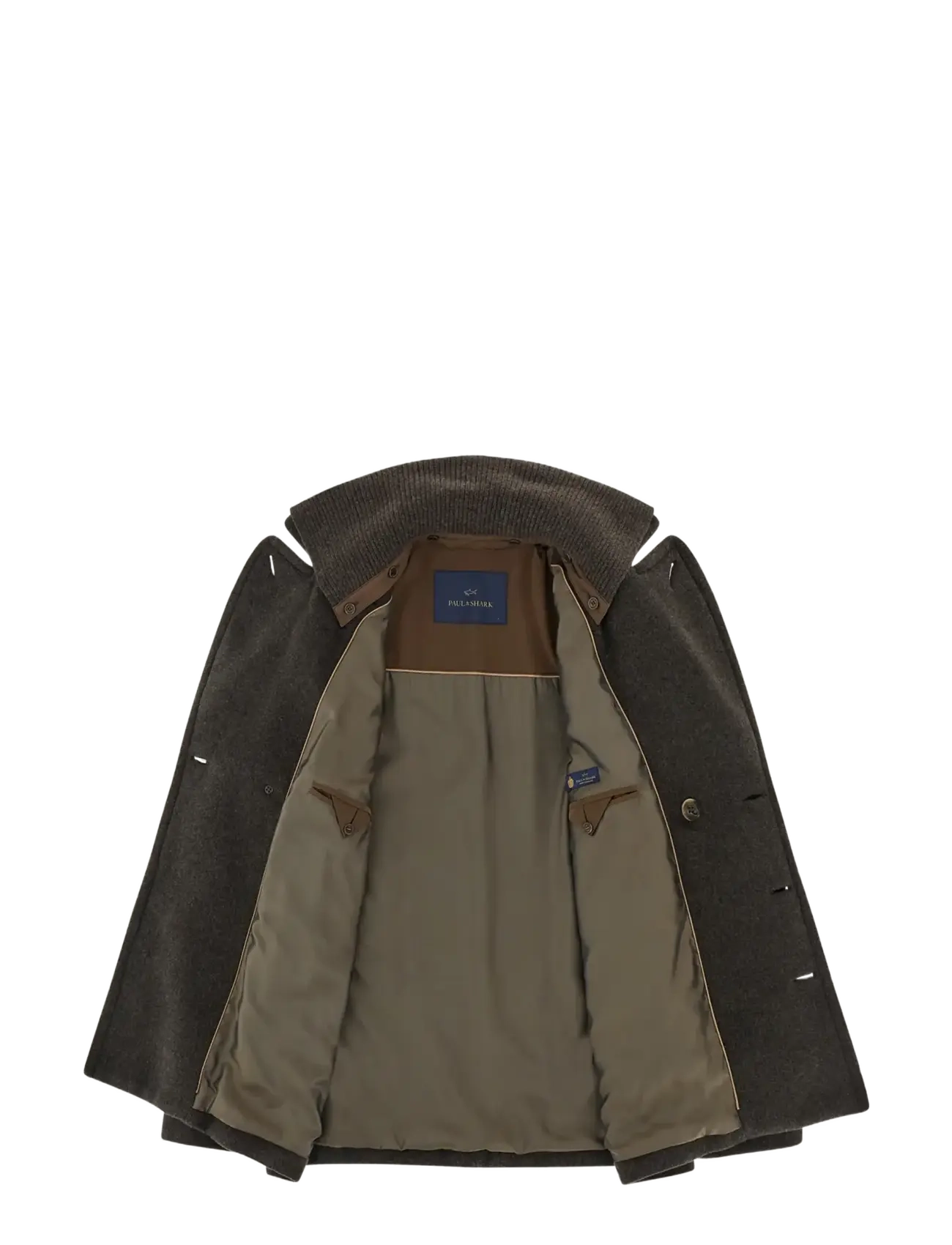 Paul & Shark - MAN'S PEACOAT C.W. WOOL - brown - 4