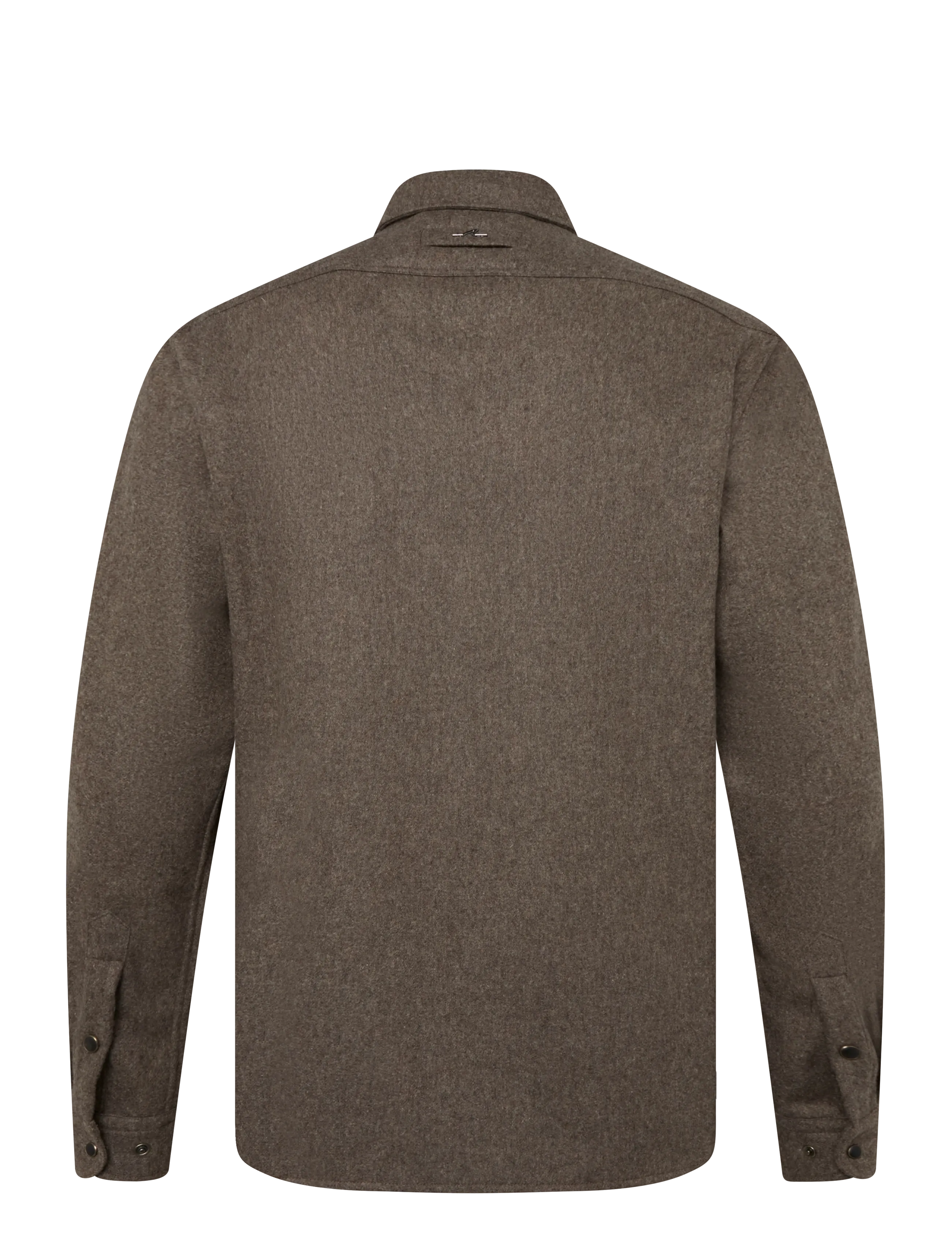 Paul & Shark - MEN'S WOVEN WOOLLEN OVERSHIRT - shop by occasion - dark brown - 2