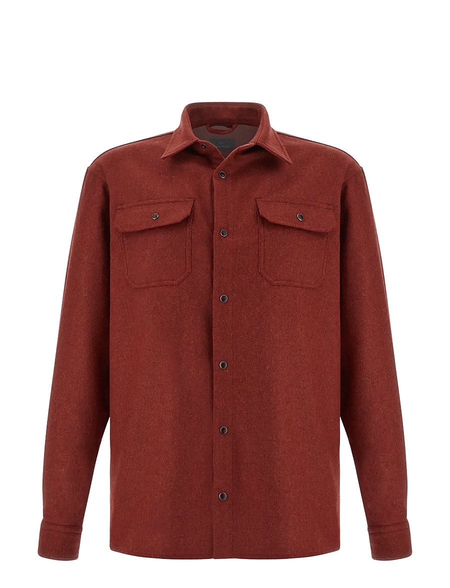 Paul & Shark - MEN'S WOVEN WOOLLEN OVERSHIRT - prekės kiekvienai progai - iron blue - 0