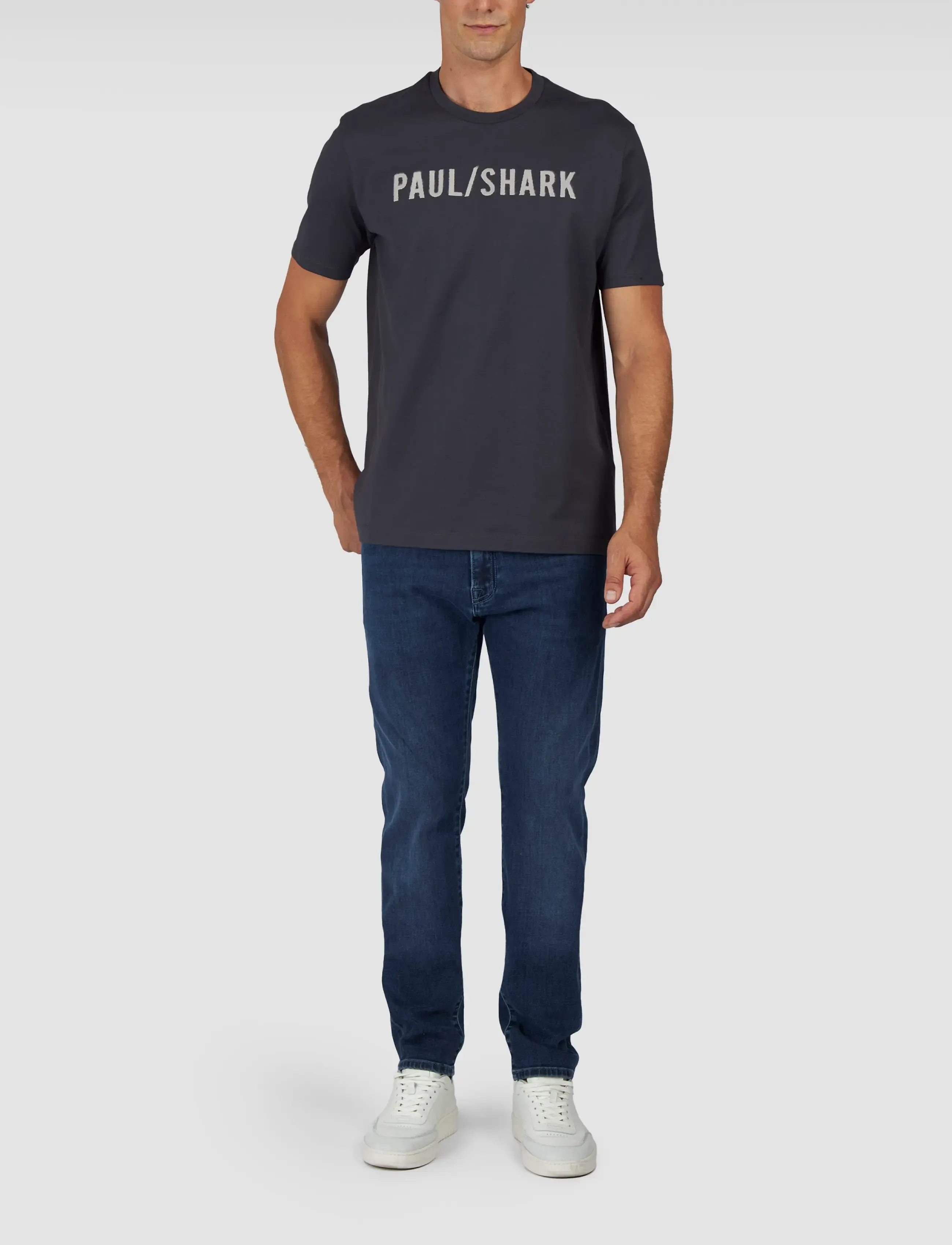 Paul & Shark - MEN'S COMFORT JEANS RIVET FIVE POCKETS - deep blue denim - 0