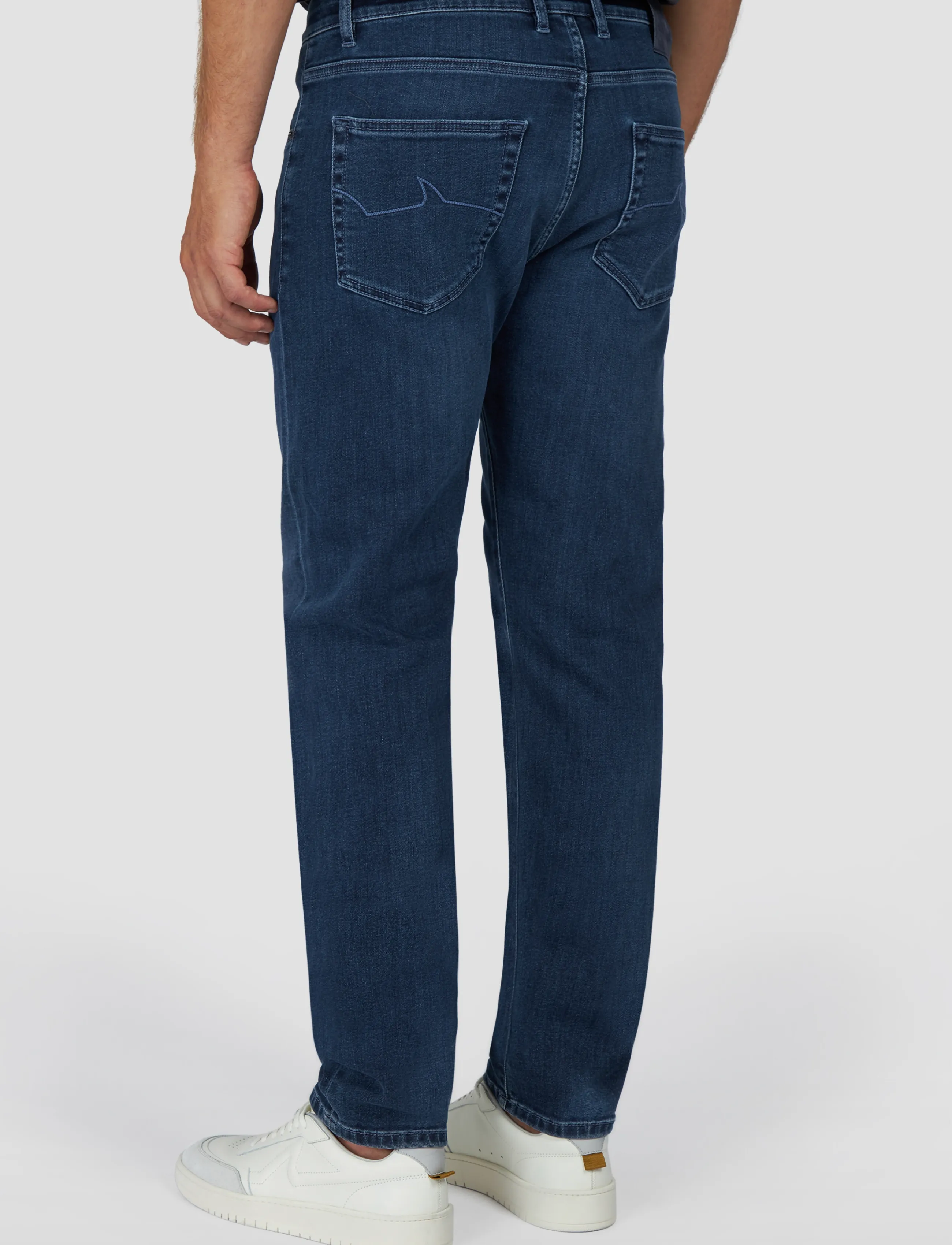 Paul & Shark - MEN'S COMFORT JEANS RIVET FIVE POCKETS - deep blue denim - 3