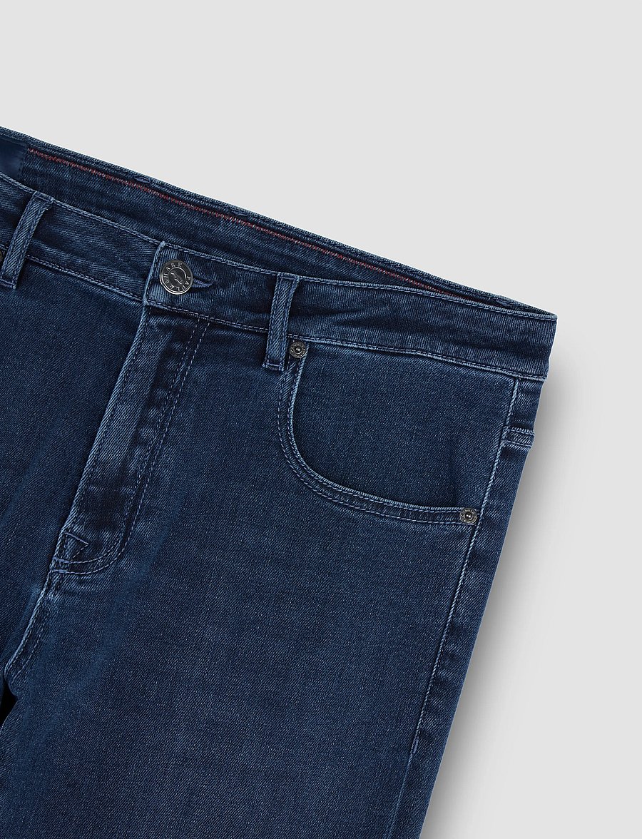 Paul & Shark - MEN'S COMFORT JEANS RIVET FIVE POCKETS - normale jeans - deep blue denim - 5