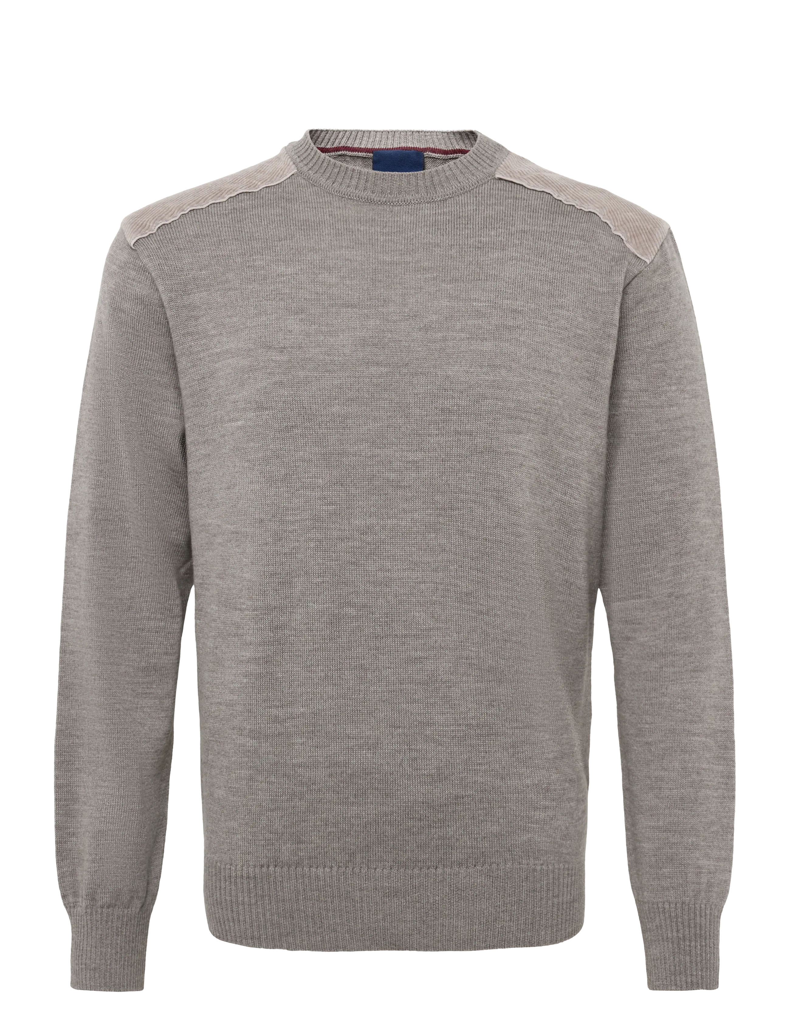 Paul & Shark MEN'S KNITTED WOOL ROUNDNECK SWEATER - Round Necks - BEIGE-BEIGE / beige