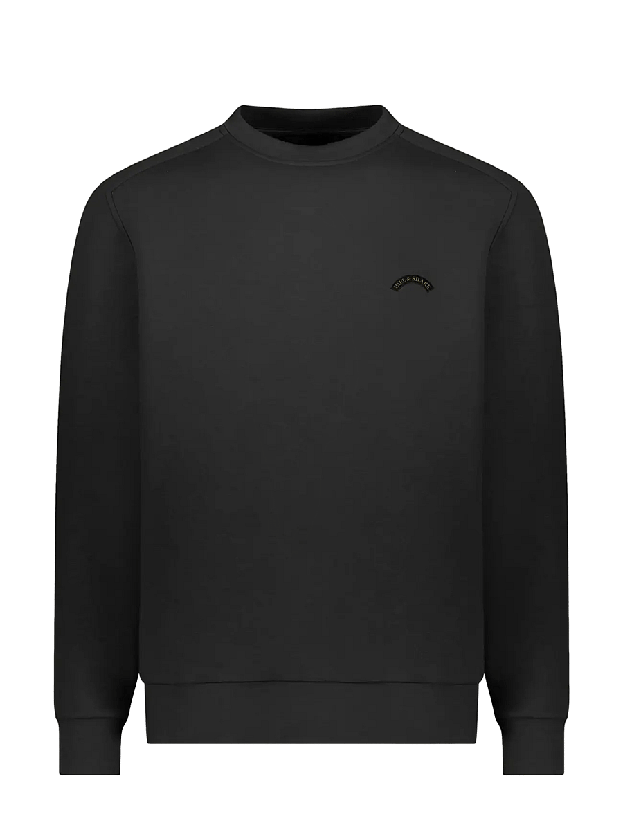 Paul & Shark - MEN'S KNITTED ROUNDNECK C.W. COTTON NYLON - rundhals - black - 0