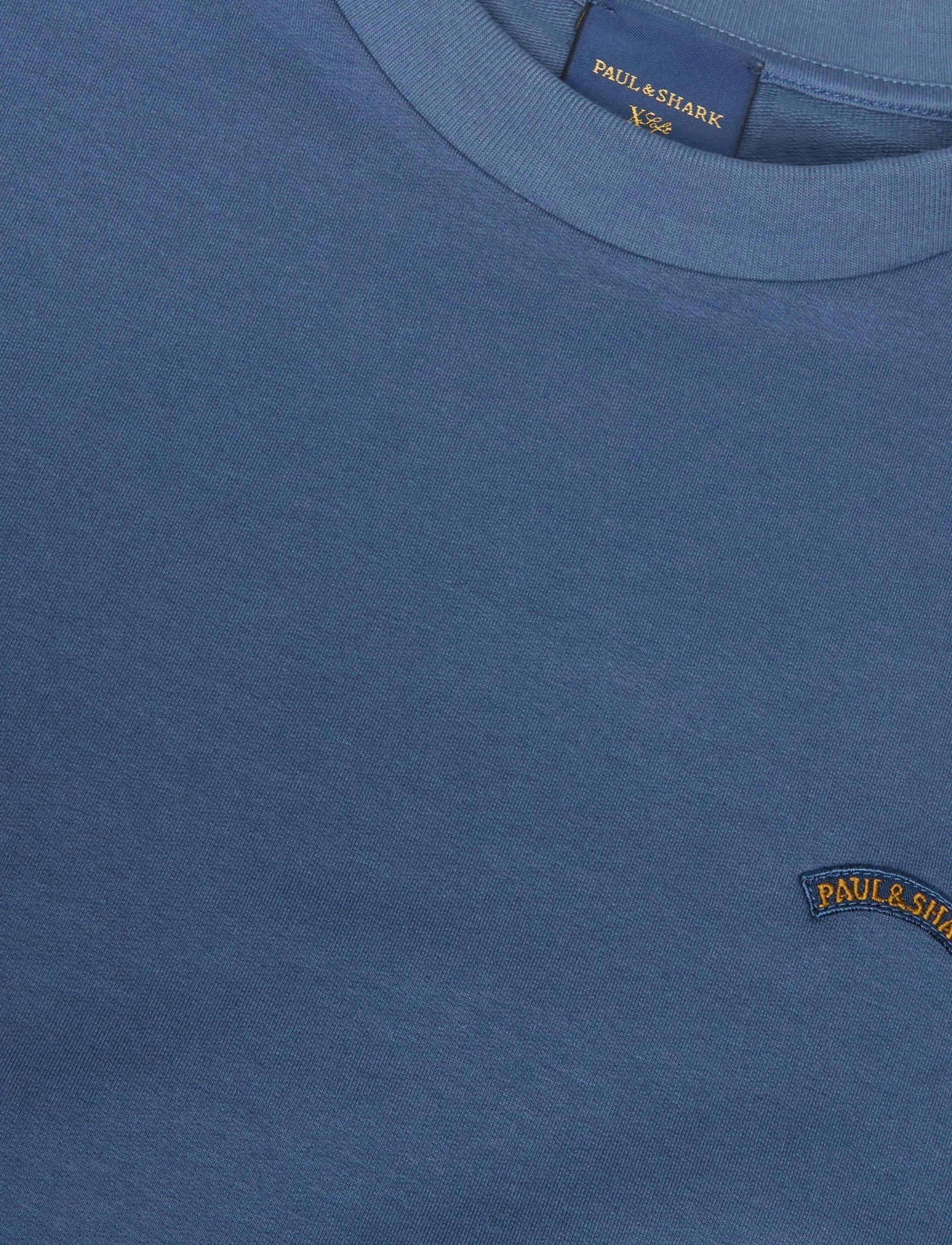 Paul & Shark - MEN'S KNITTED ROUNDNECK C.W. COTTON NYLON - round necks - cadet blue - 2