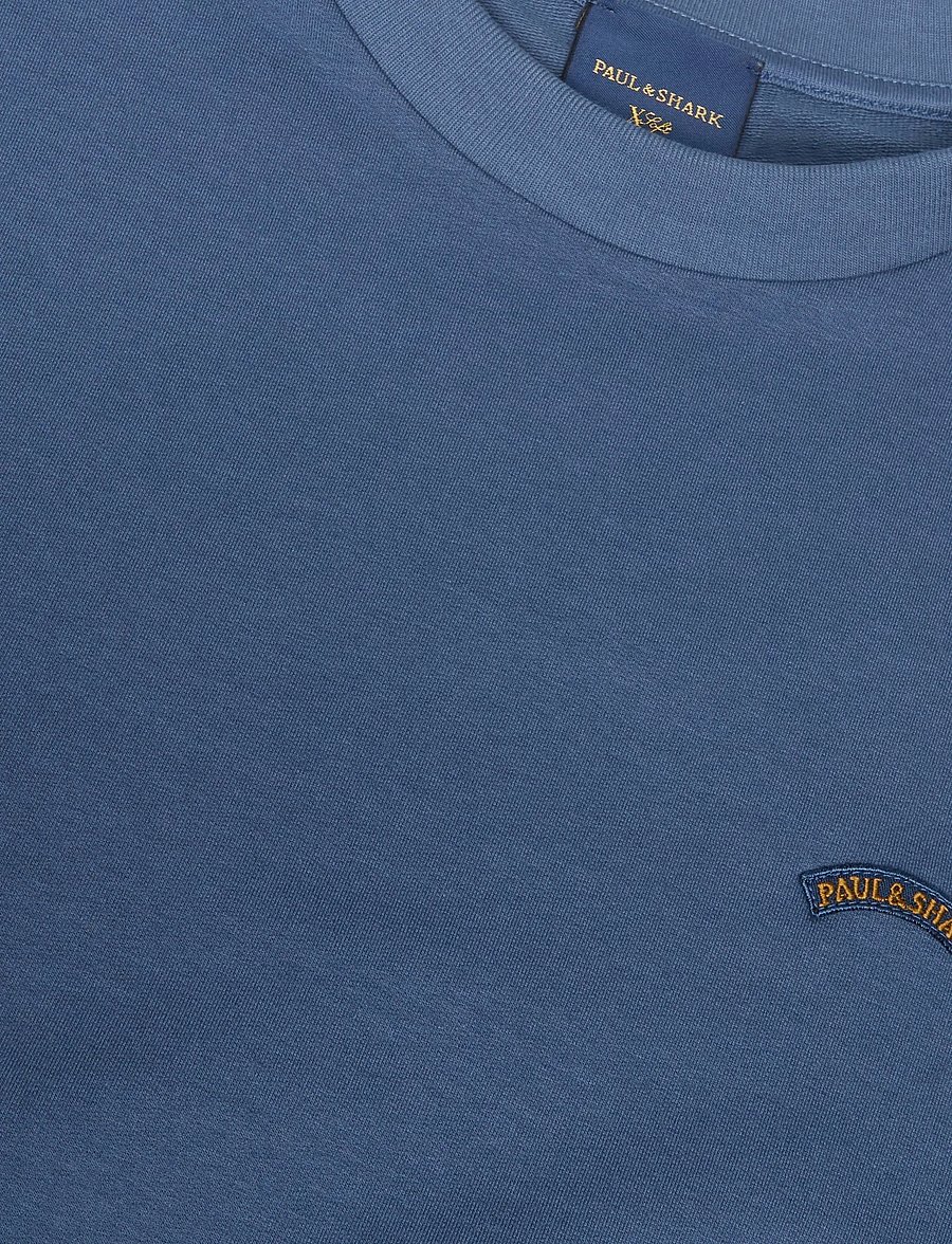 Paul & Shark - MEN'S KNITTED ROUNDNECK C.W. COTTON NYLON - round necks - cadet blue - 2
