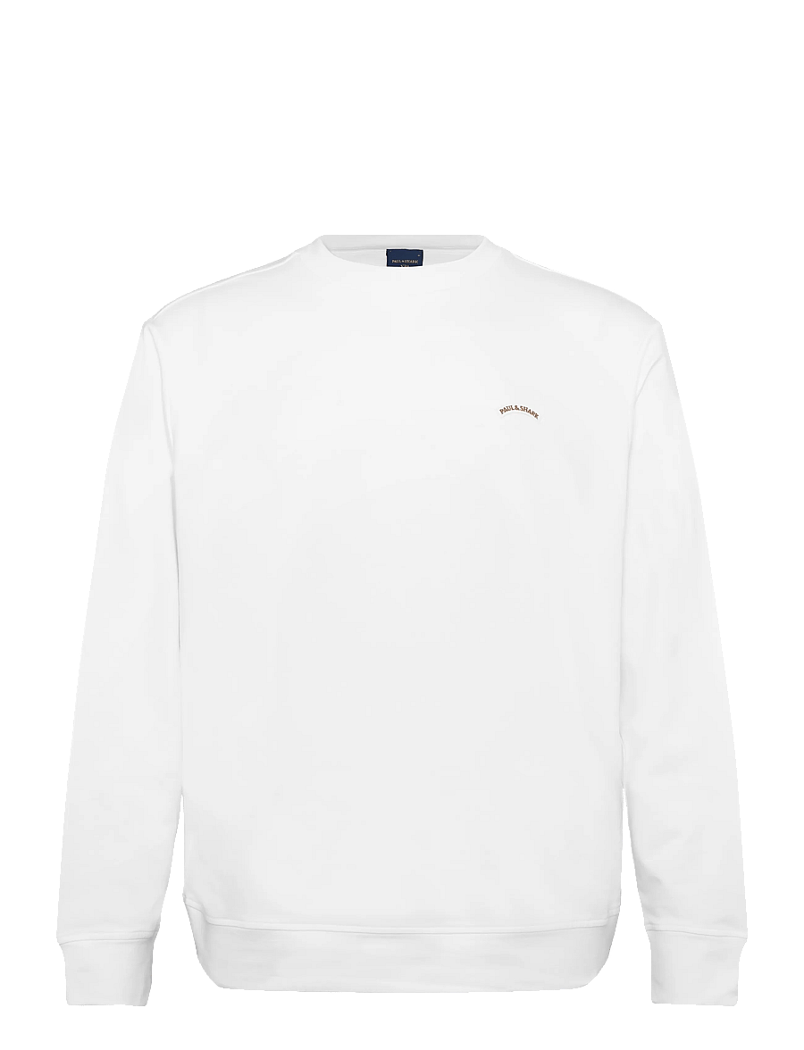 Paul & Shark - MEN'S KNITTED ROUNDNECK C.W. COTTON NYLON - rund hals - snow white - 0