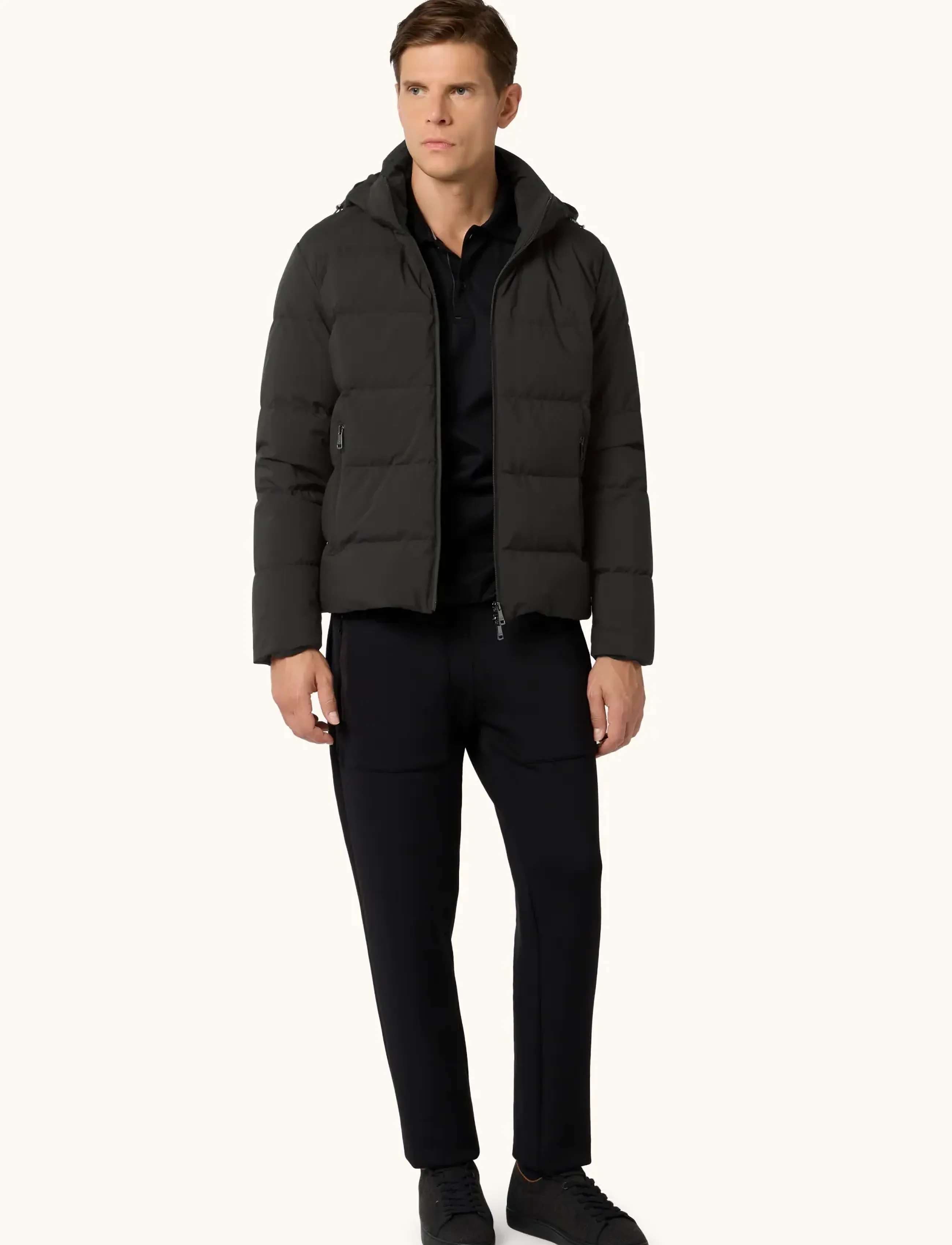 Paul & Shark Paul & Shark MEN'S WOVEN JACKET - Dunjakker - BLACK / black