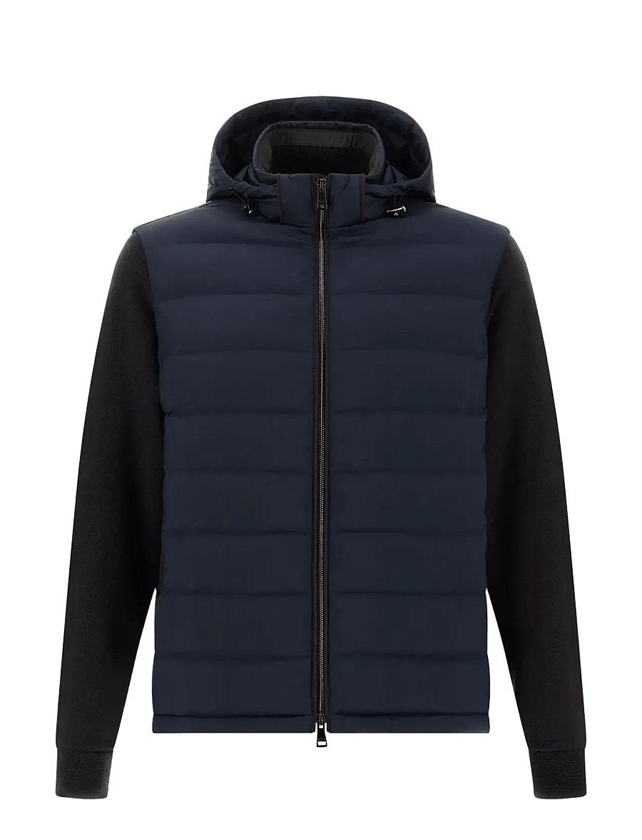 Paul & Shark - MEN'S WOVEN HYBRID JACKET - hybrid jackets - blue - 1