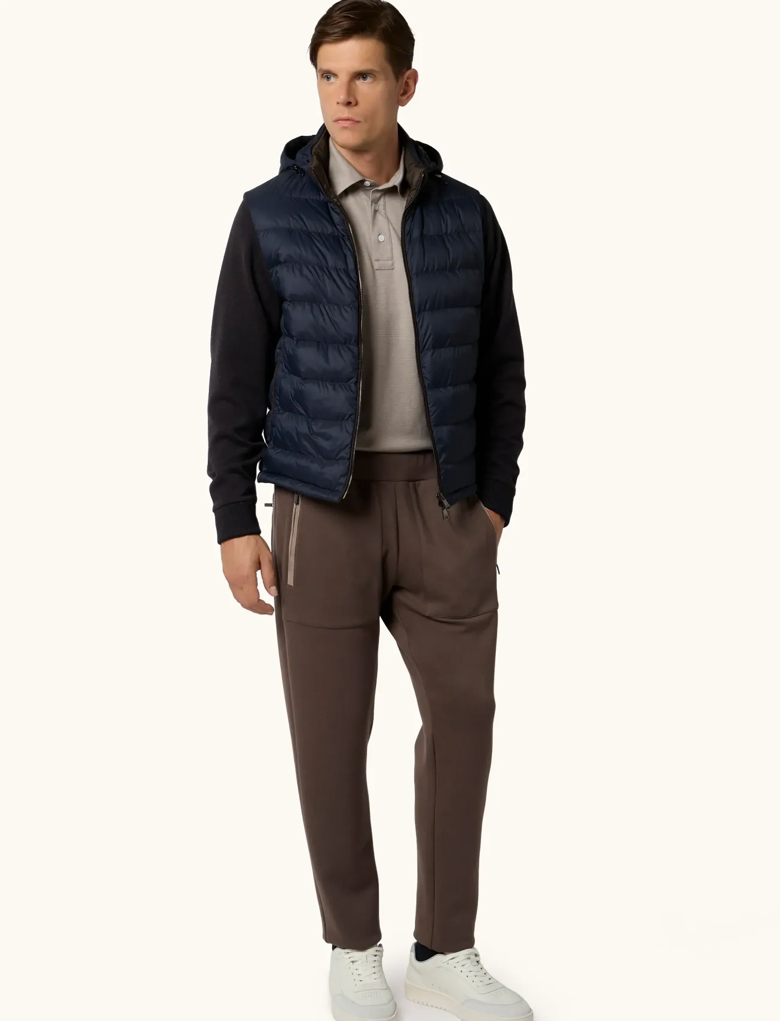 Paul & Shark MEN'S WOVEN HYBRID JACKET - Shop by style - BLUE / blue