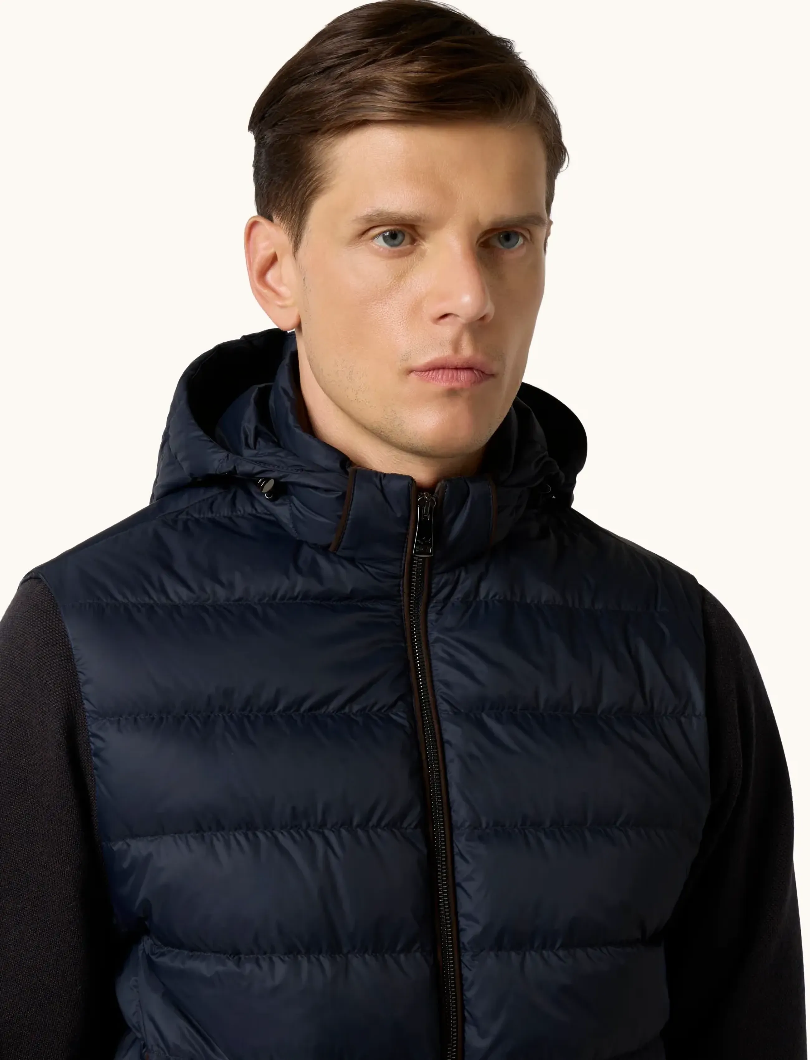 Paul & Shark - MEN'S WOVEN HYBRID JACKET - hybrid jackets  - blue - 5