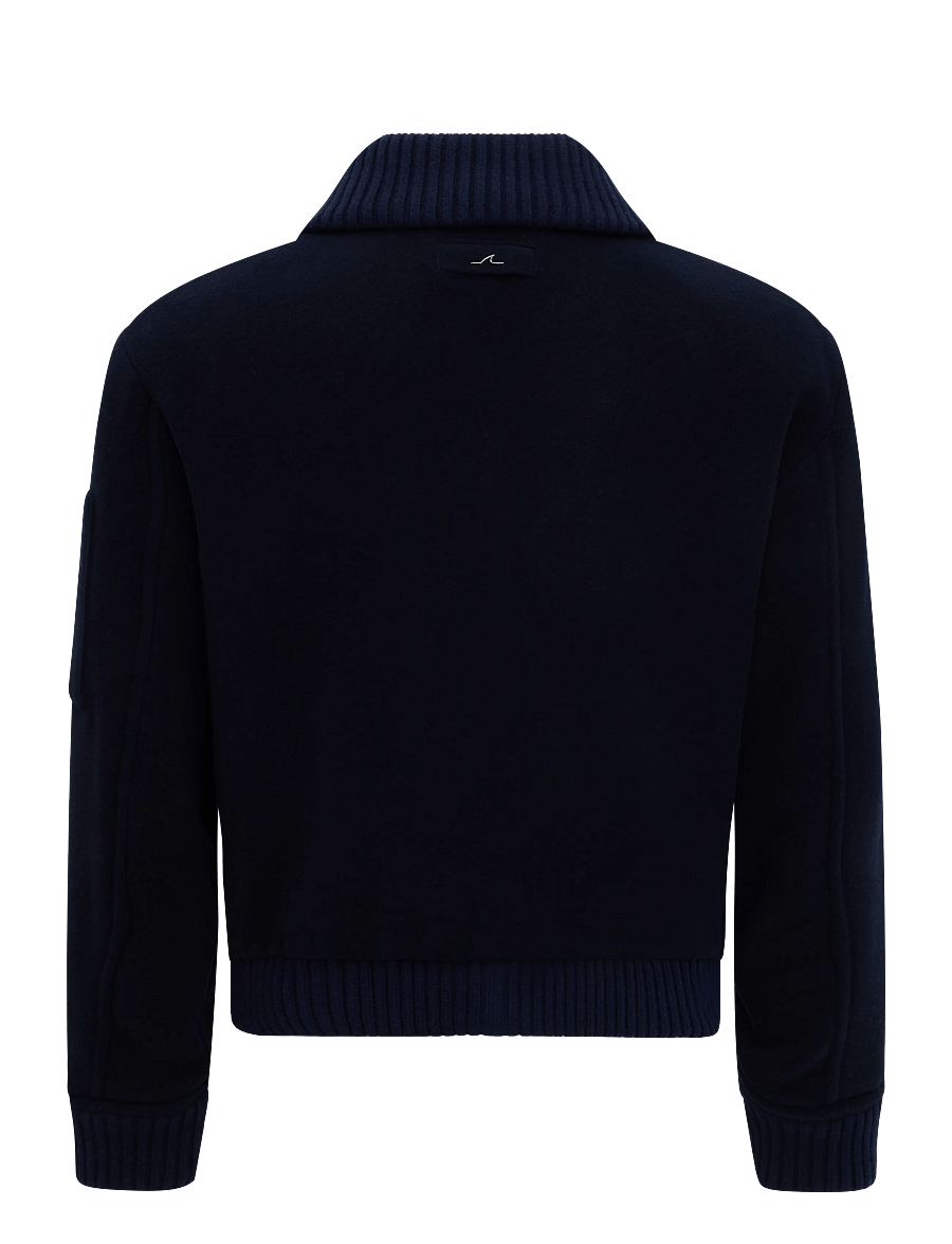 Paul & Shark - MEN'S BOMBER C.W. WOOL - jacken - blue - 1