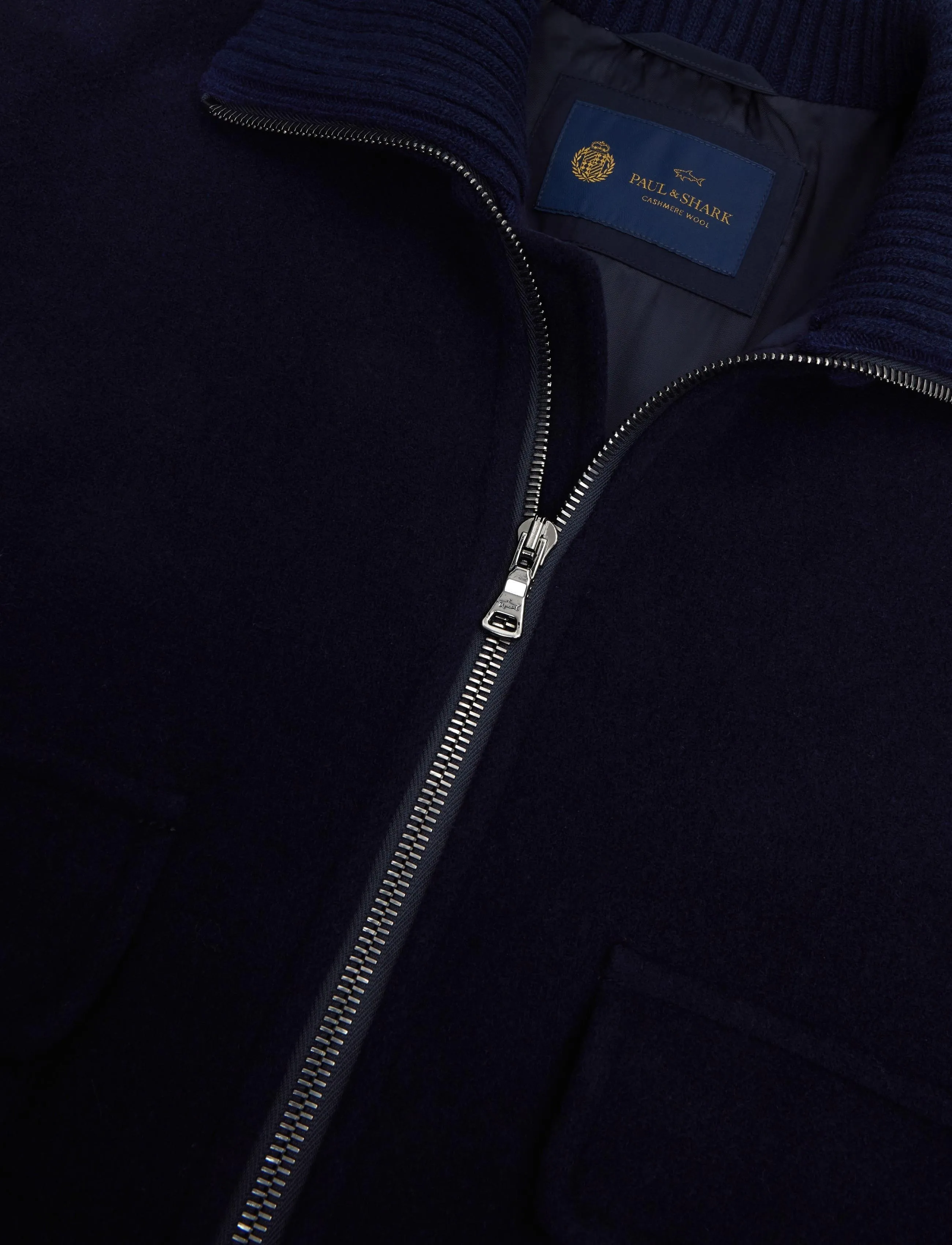 Paul & Shark - MEN'S BOMBER C.W. WOOL - jacken - blue - 2