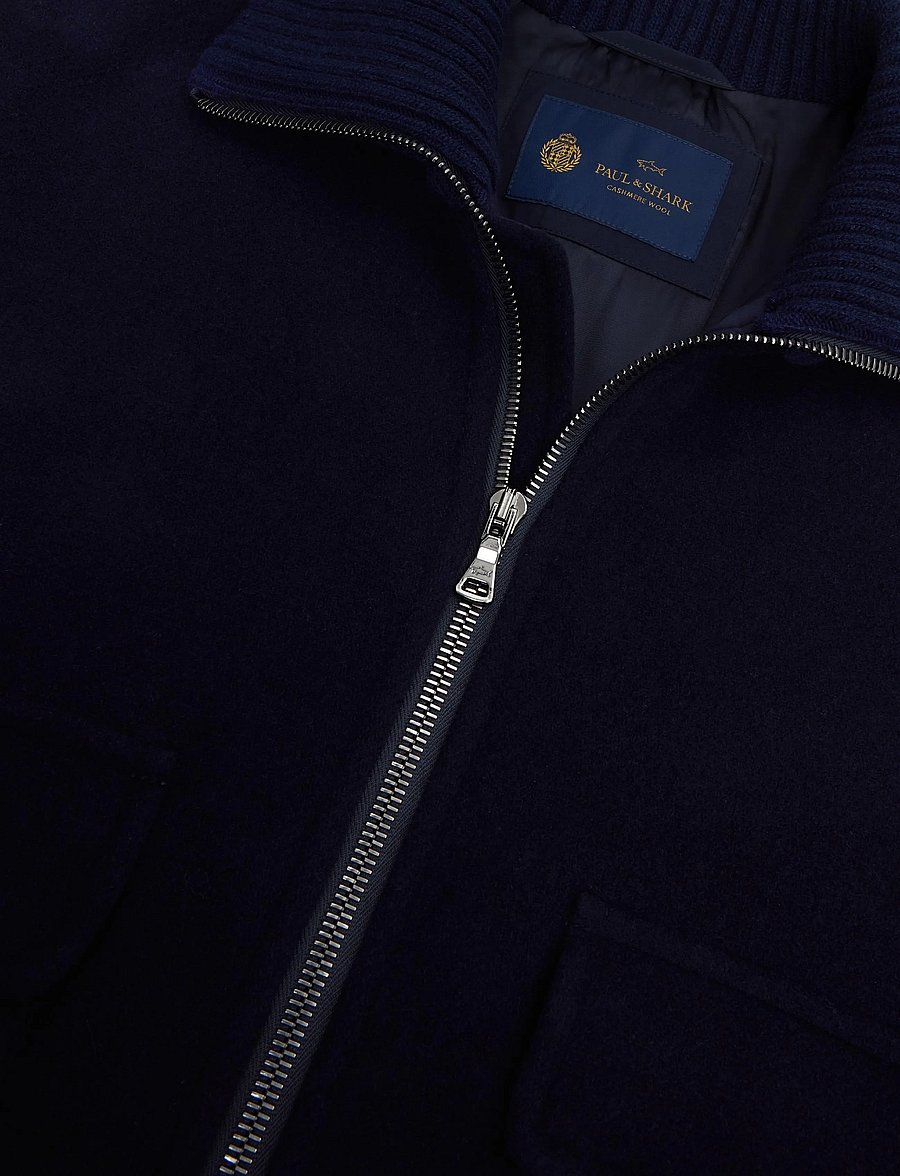 Paul & Shark - MEN'S BOMBER C.W. WOOL - jacken - blue - 2