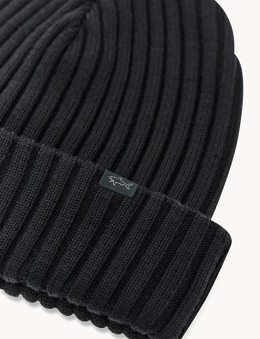 Paul & Shark - Paul & Shark MEN'S WOOLLEN HAT - shop by occasion - black - 2