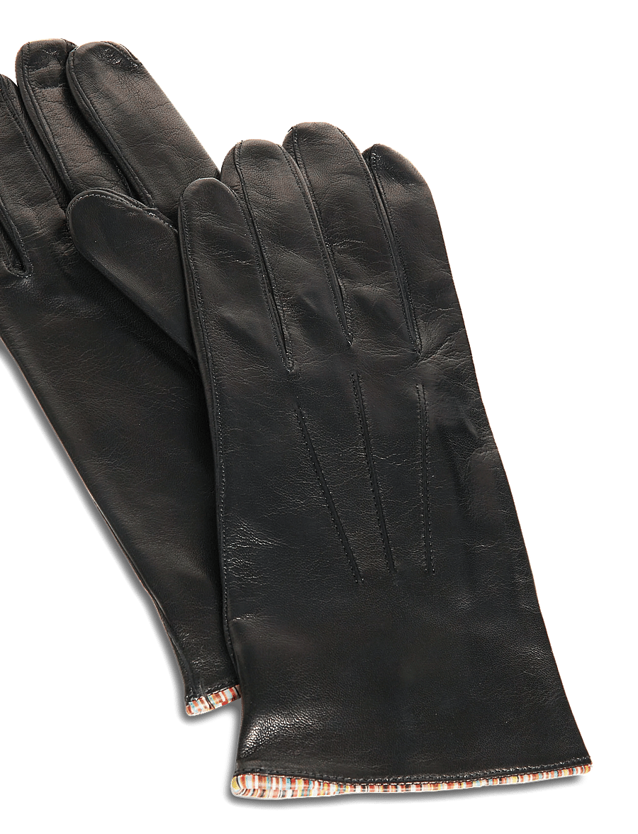 PS Paul Smith - MEN GLOVE STRIPED PIPING - shop etter anledning - black - 1