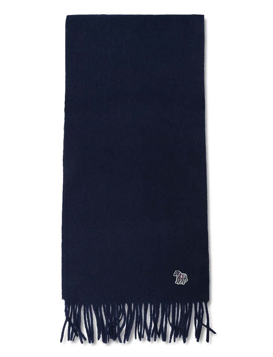 PS Paul Smith - MEN SCARF ZEBRA - halstørklæder - navy - 0