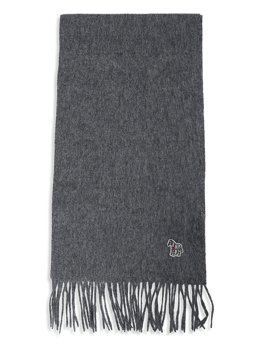 PS Paul Smith - MEN SCARF ZEBRA - halstørklæder - slate - 0