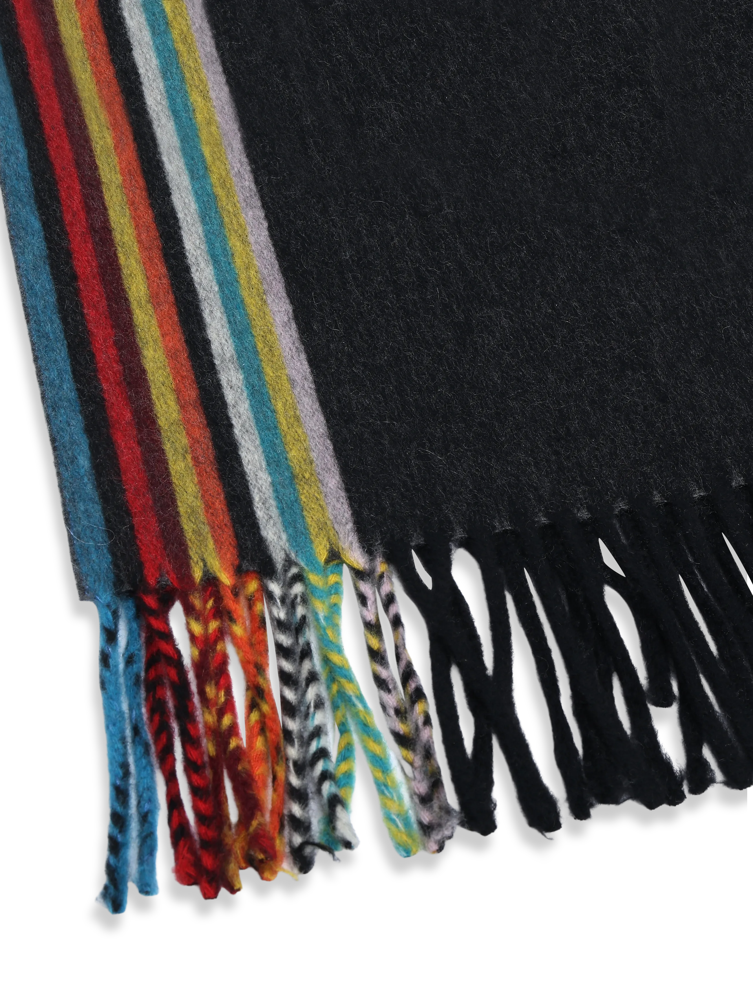 PS Paul Smith - MEN SCARF SIG WOVEN EDGE - halstørklæder - black - 2