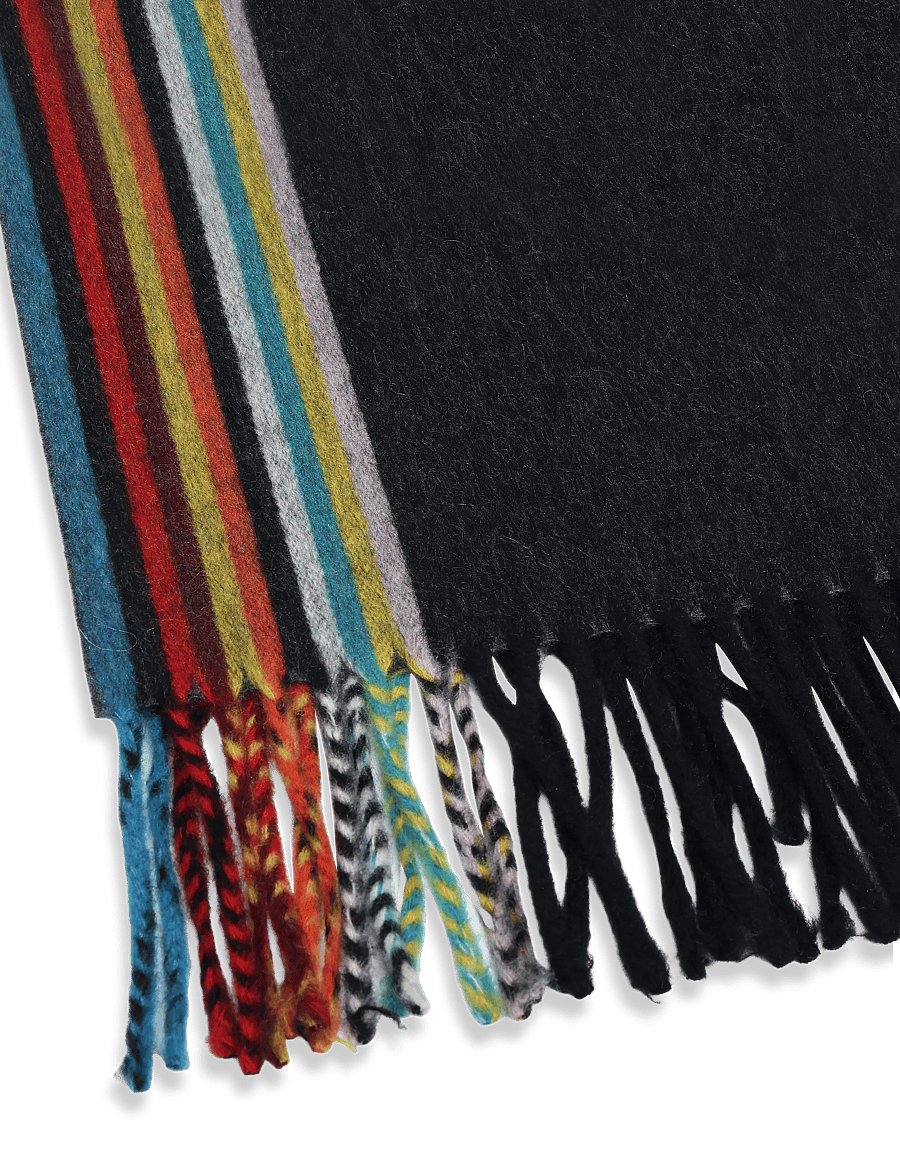 PS Paul Smith - MEN SCARF SIG WOVEN EDGE - halstørklæder - black - 2