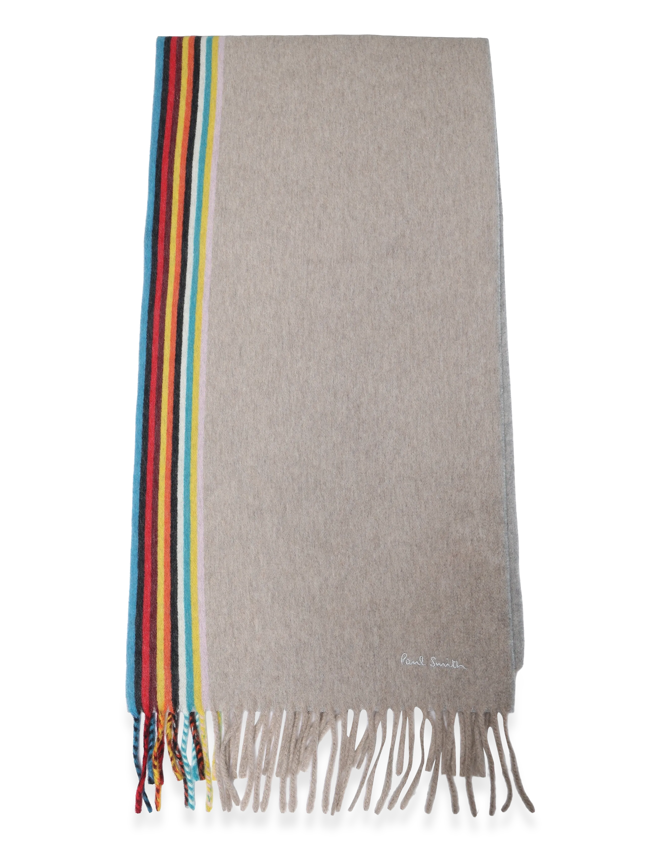 PS Paul Smith MEN SCARF SIG WOVEN EDGE - PS Paul Smith - TAN / beige