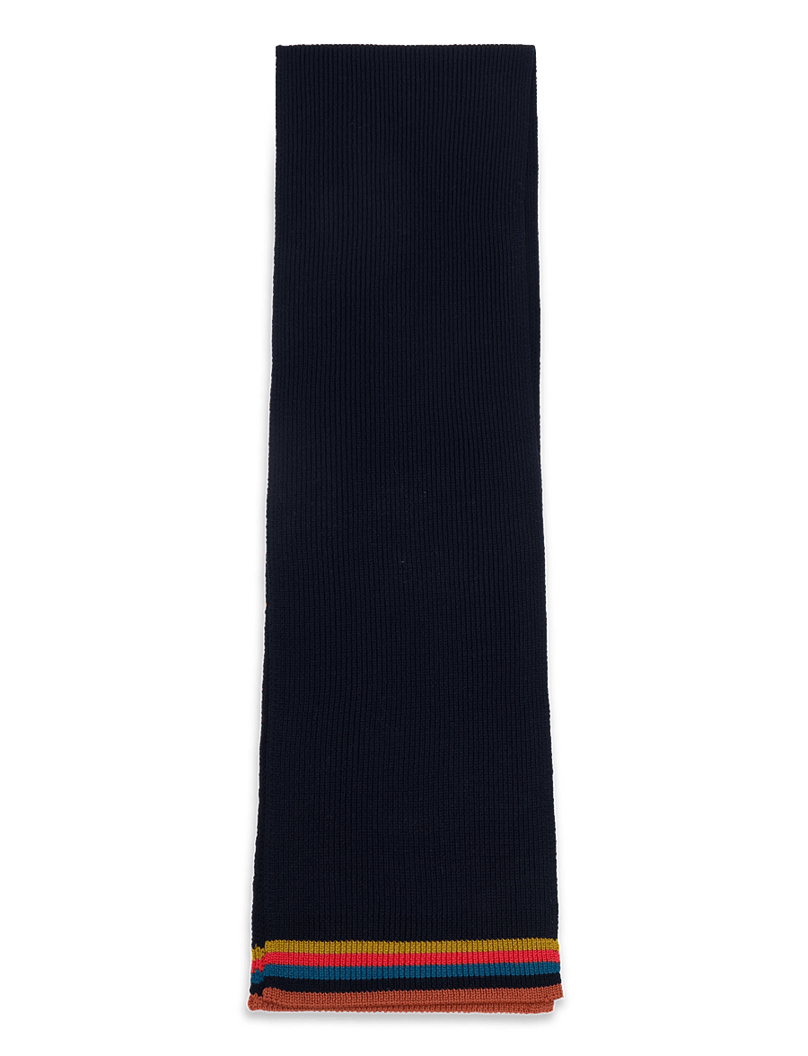 PS Paul Smith - MEN SCARF ARTIST RIB - winter scarves - navy - 0
