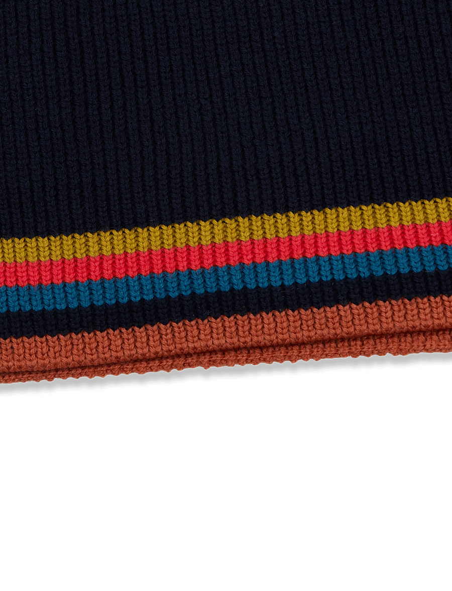 PS Paul Smith - MEN SCARF ARTIST RIB - winter scarves - navy - 2