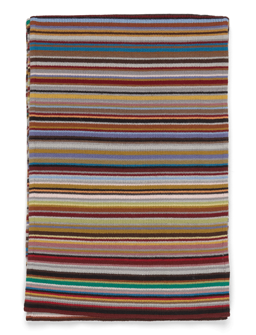 PS Paul Smith - MEN SCARF SIG STRP KNIT - halstørklæder - multi coloured - 1