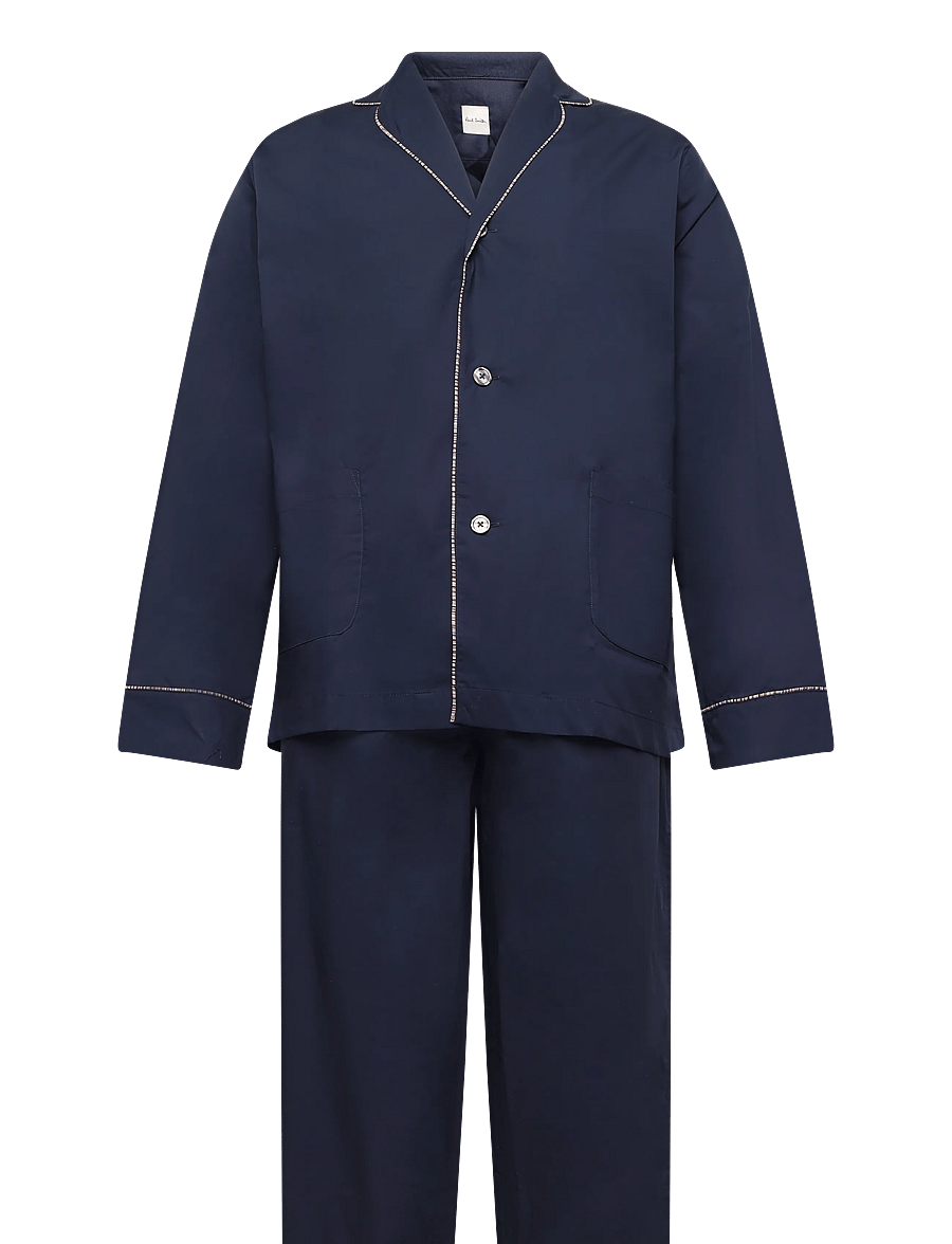 PS Paul Smith - MEN PYJAMA SIGNATR PIPING - casual hemden - navy - 0