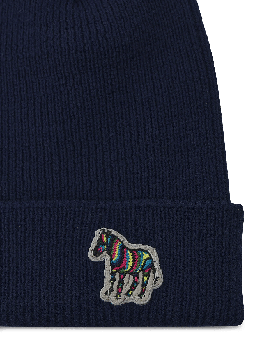 PS Paul Smith - MEN HAT BEANIE ZEBRA - nach anlass kaufen - 47a_navy - 2