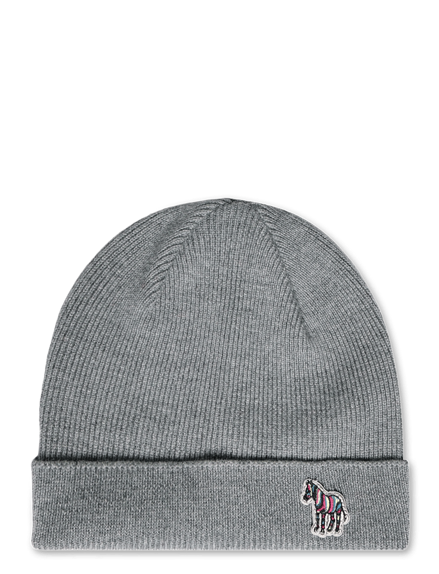 PS Paul Smith - MEN HAT BEANIE ZEBRA - mützen - 76a_slate - 0