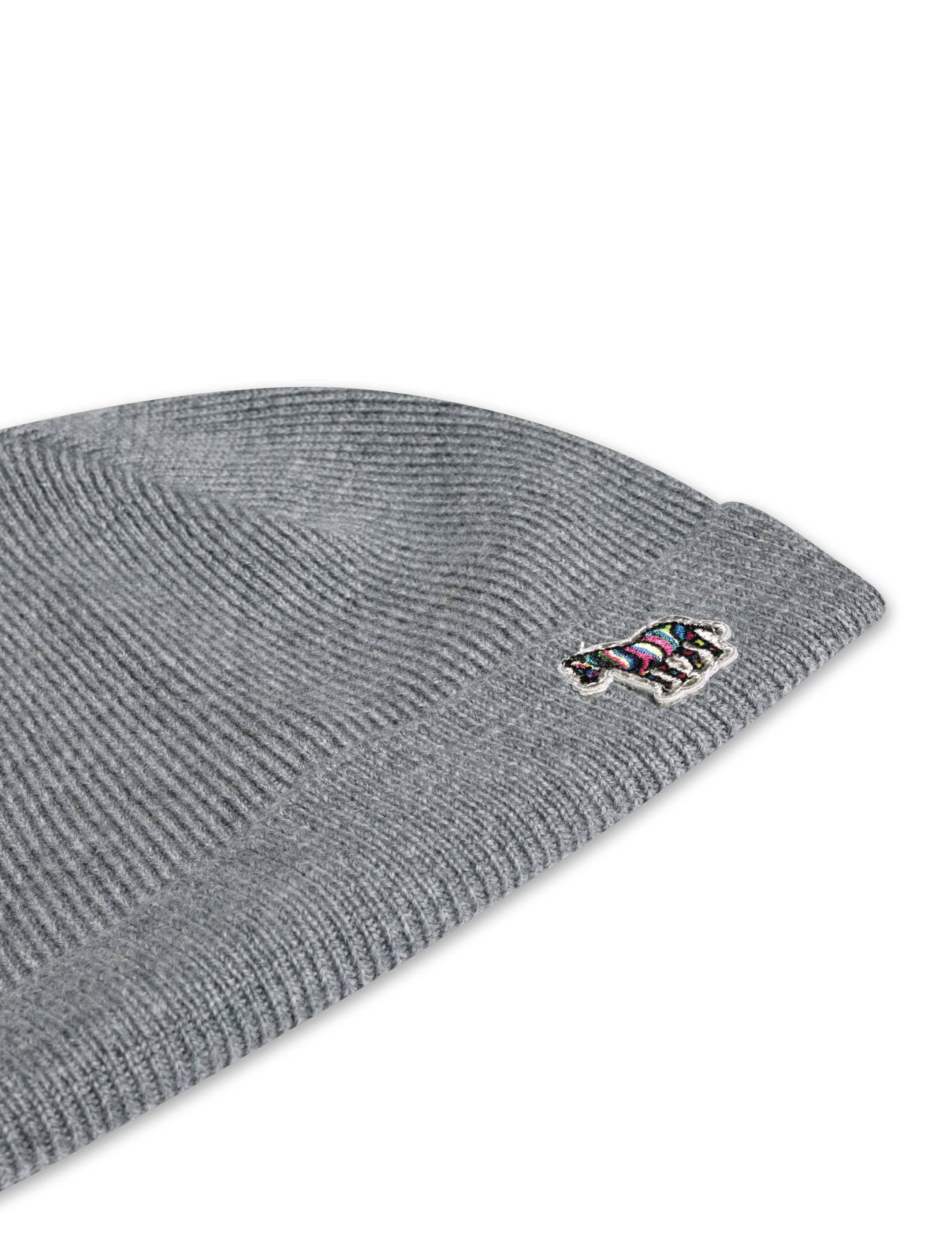 PS Paul Smith - MEN HAT BEANIE ZEBRA - mützen - 76a_slate - 2