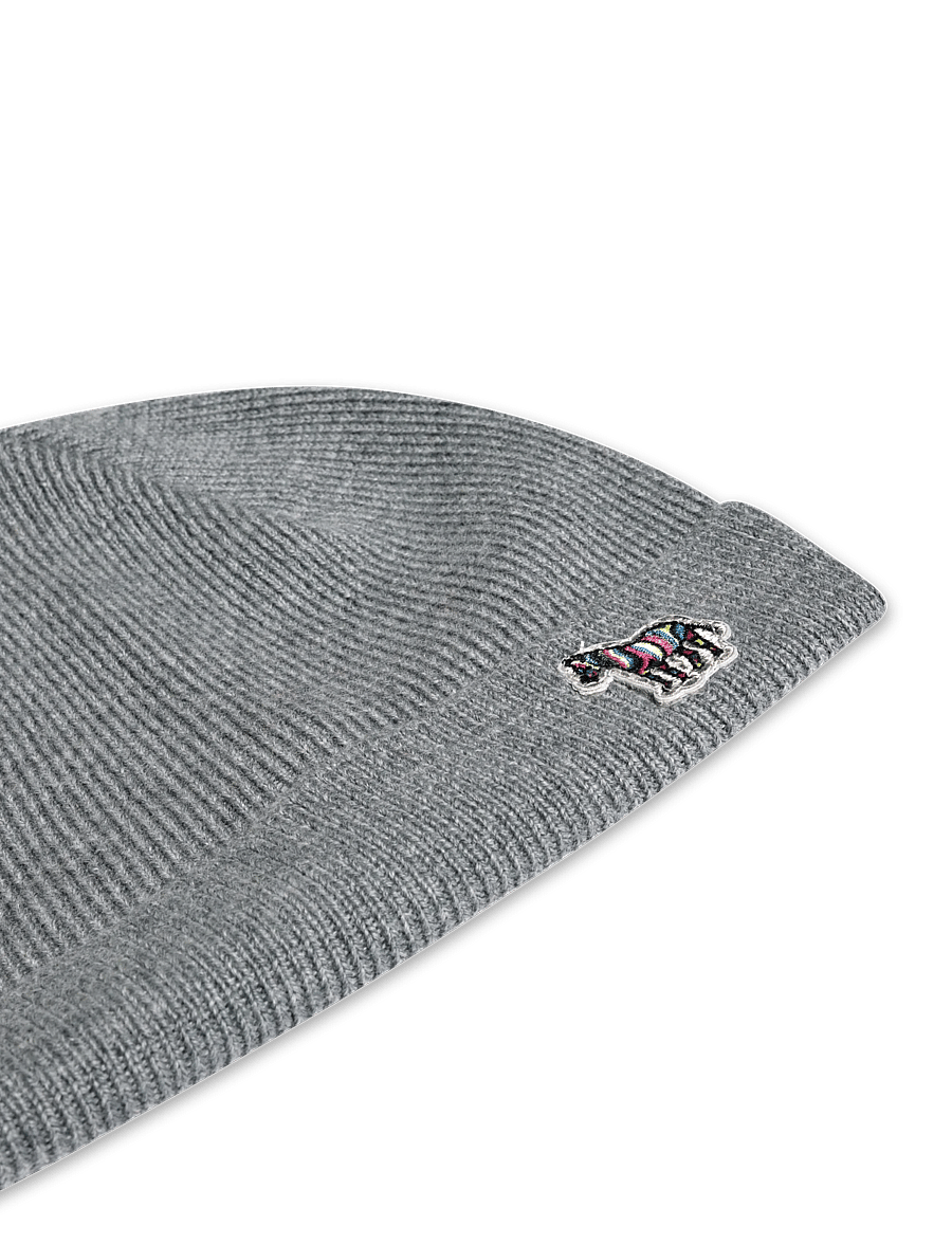 PS Paul Smith - MEN HAT BEANIE ZEBRA - mützen - 76a_slate - 2