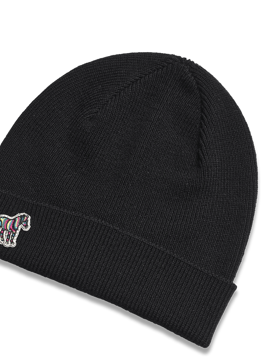 PS Paul Smith - MEN HAT BEANIE ZEBRA - nach anlass kaufen - 79a_black - 2