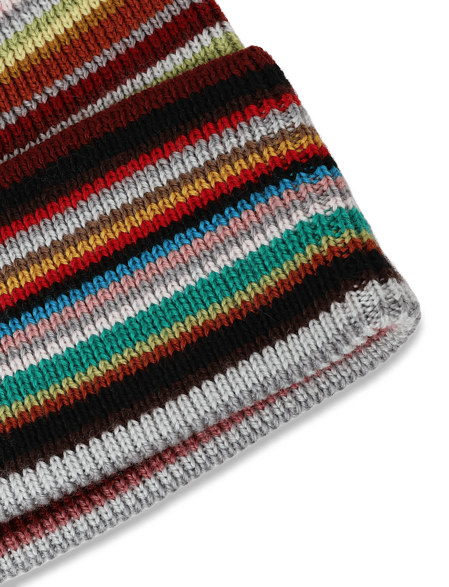 PS Paul Smith - MEN HAT BEANIE SIGNTR STRP - shop by occasion - multi coloured - 2