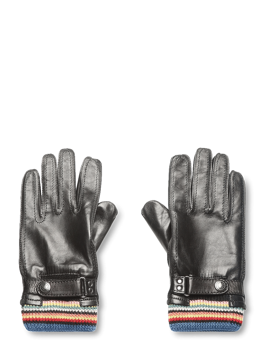 PS Paul Smith - MEN GLOVE SIG STRIPE CUFF - nach anlass kaufen - 79_black - 0