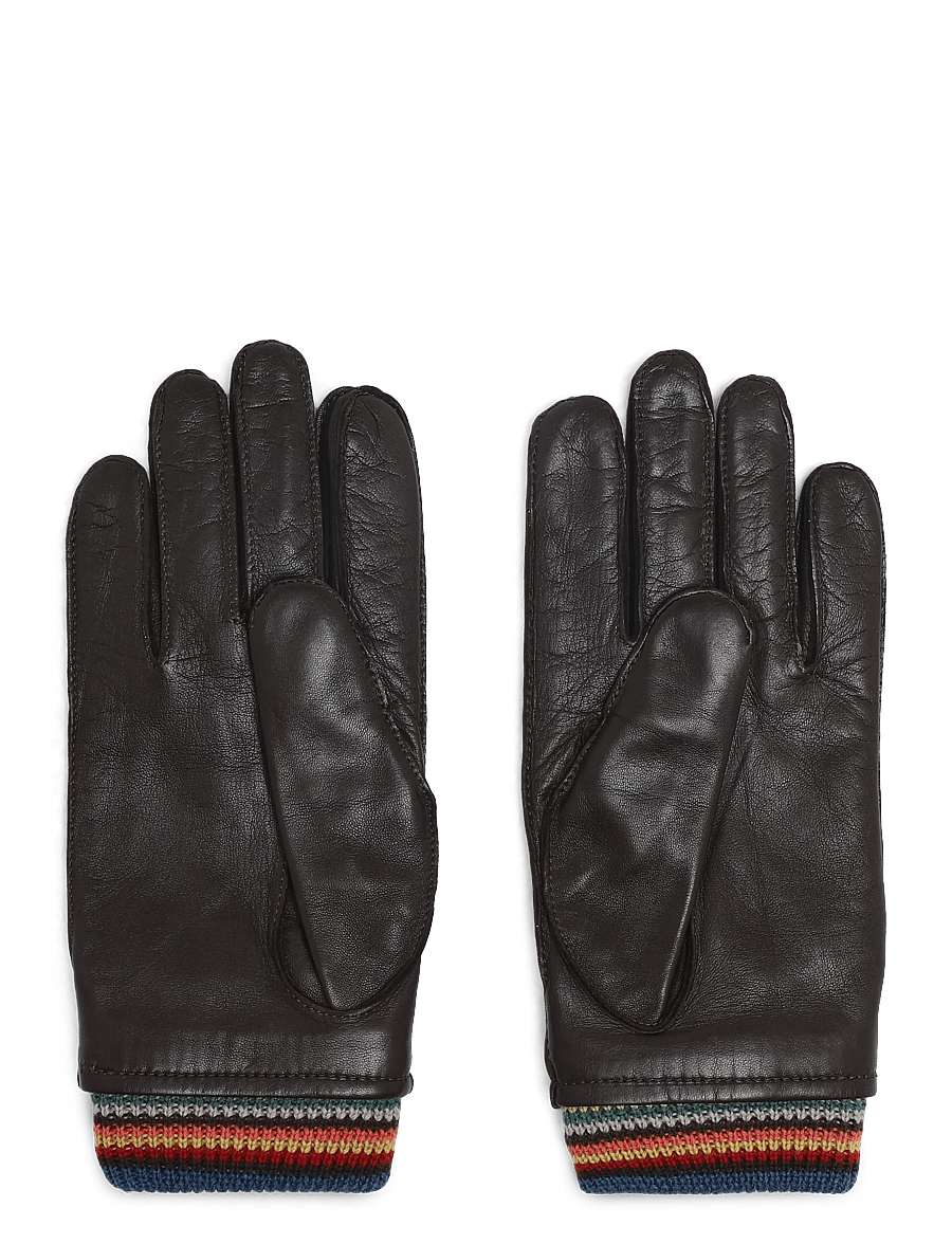 PS Paul Smith - MEN GLOVE SIG STRIPE CUFF - shop by occasion - chocolate - 0