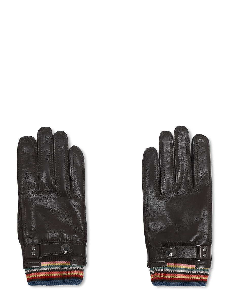 PS Paul Smith - MEN GLOVE SIG STRIPE CUFF - shop by occasion - chocolate - 1