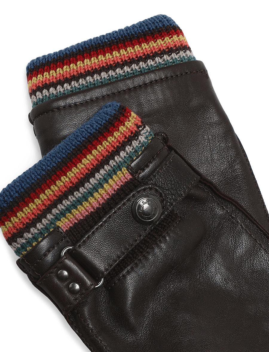 PS Paul Smith - MEN GLOVE SIG STRIPE CUFF - shop by occasion - chocolate - 3