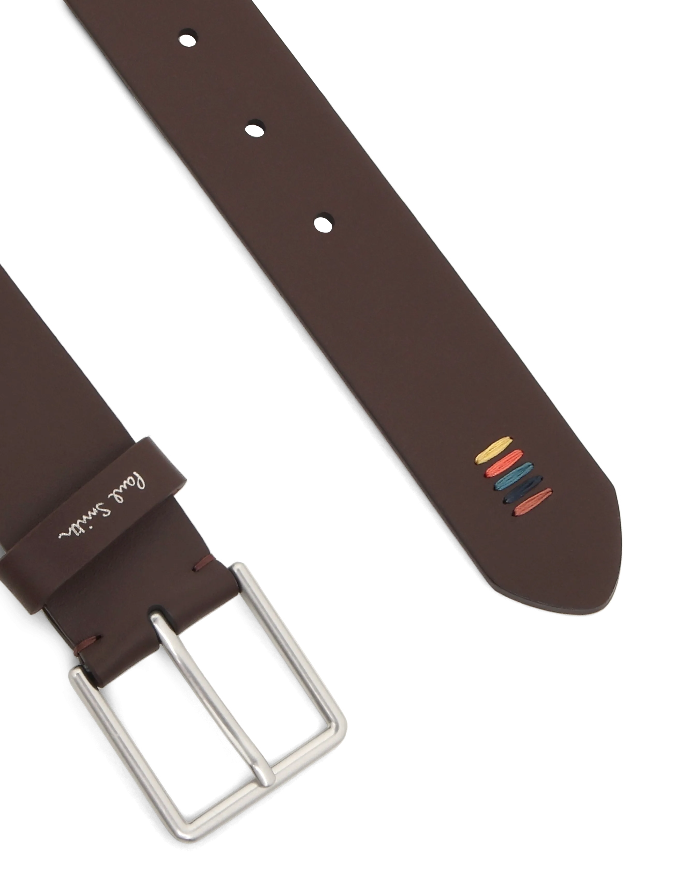 PS Paul Smith - MEN BELT STITCH - klassische gürtel - 66_chocolate - 1