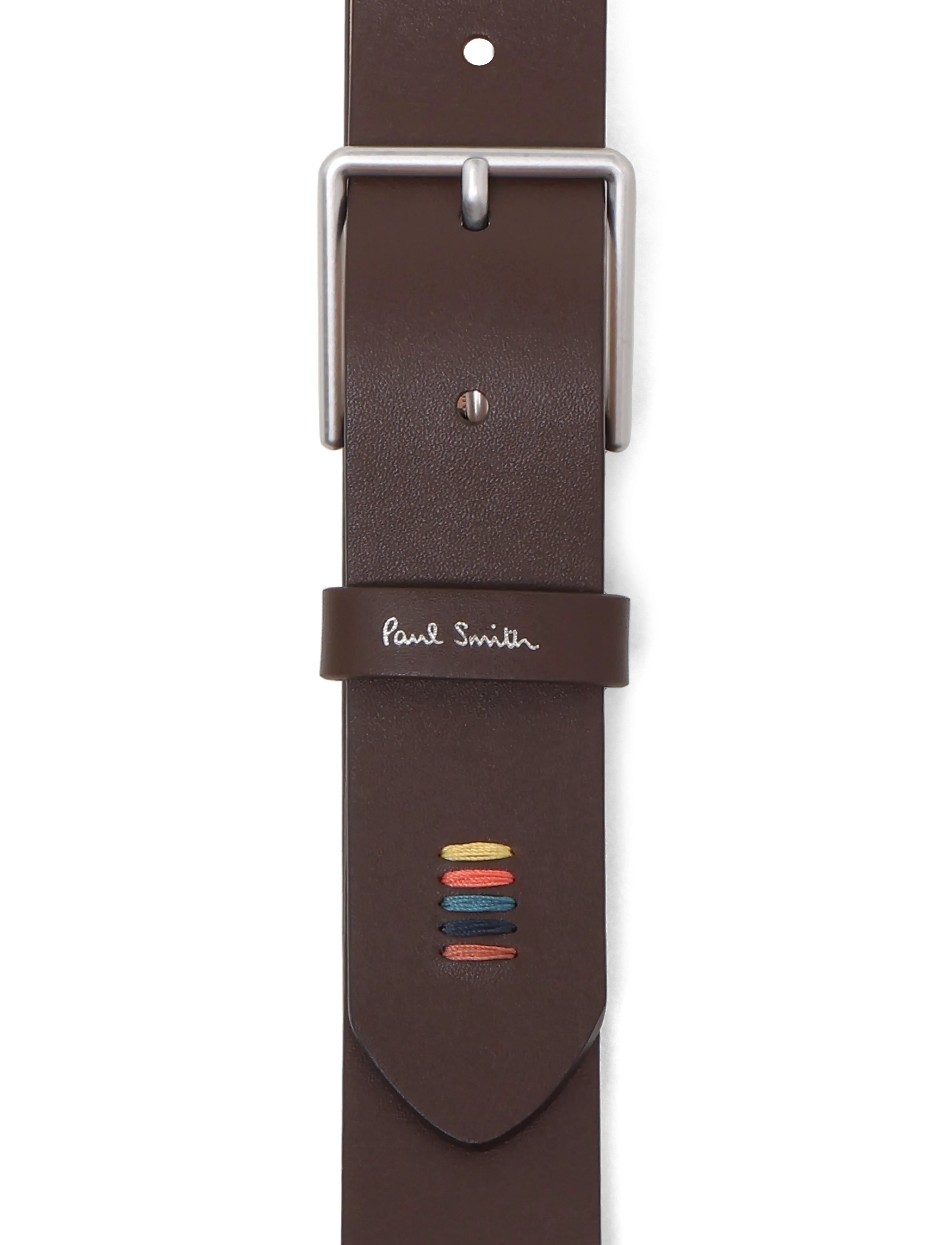 PS Paul Smith - MEN BELT STITCH - klassische gürtel - 66_chocolate - 2