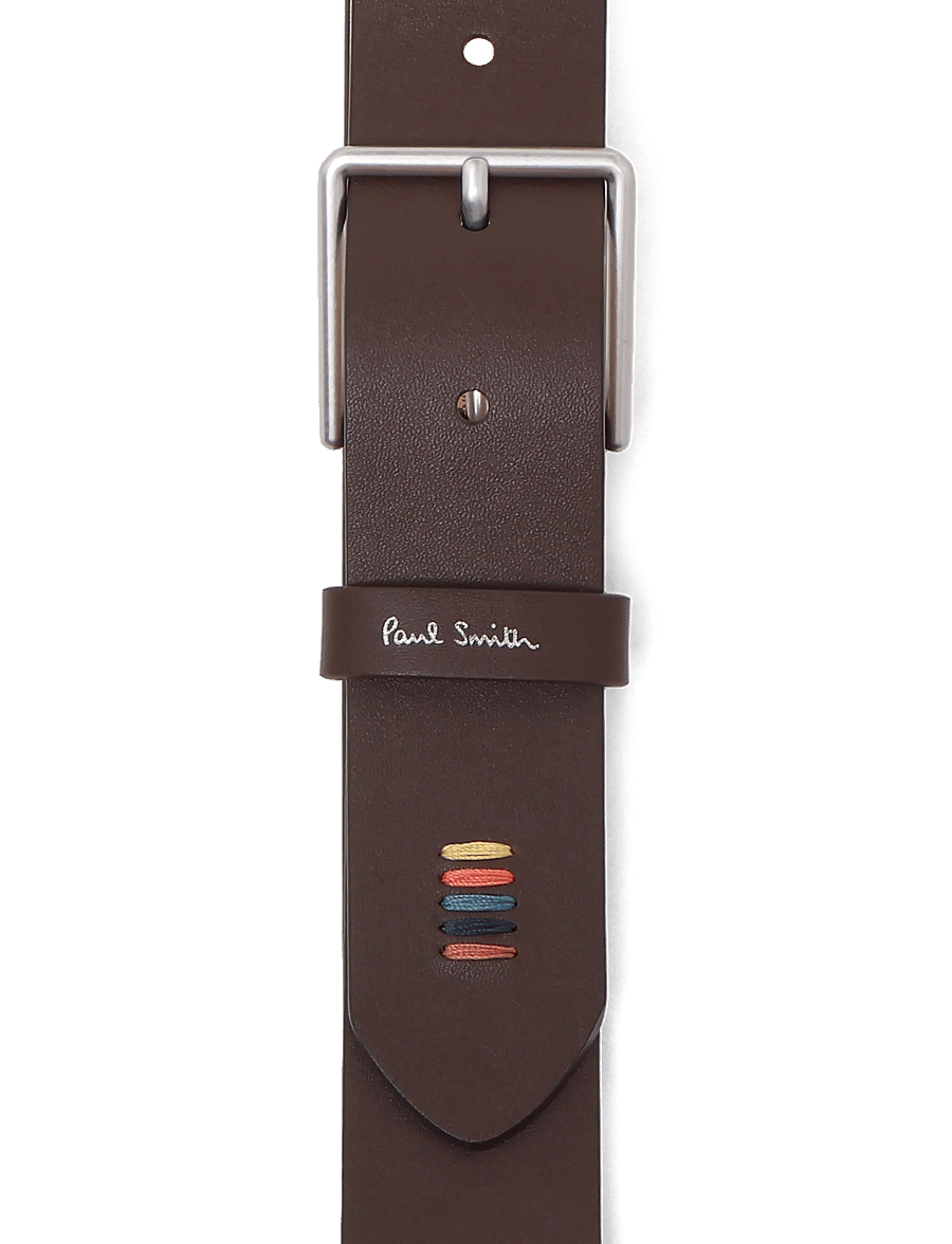 PS Paul Smith - MEN BELT STITCH - klassische gürtel - 66_chocolate - 2